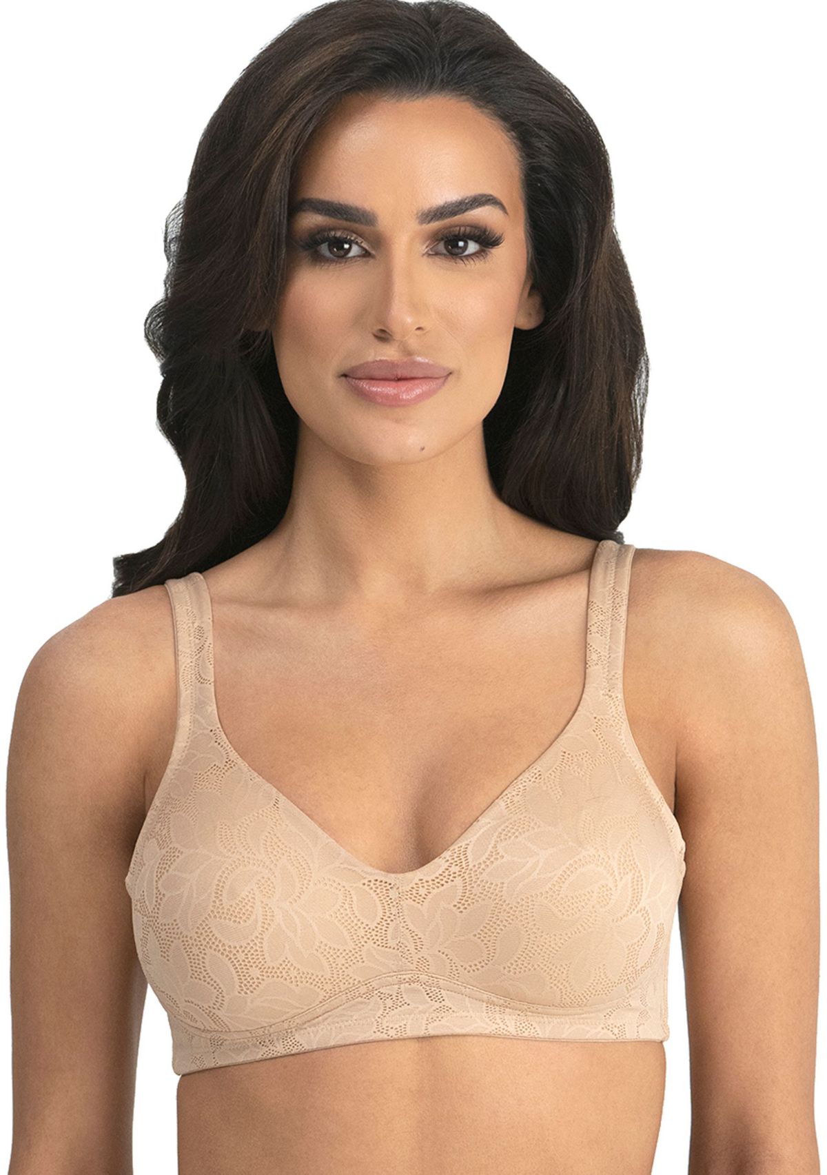 Jolie Jacquard Wire Free Soft Cup Bra