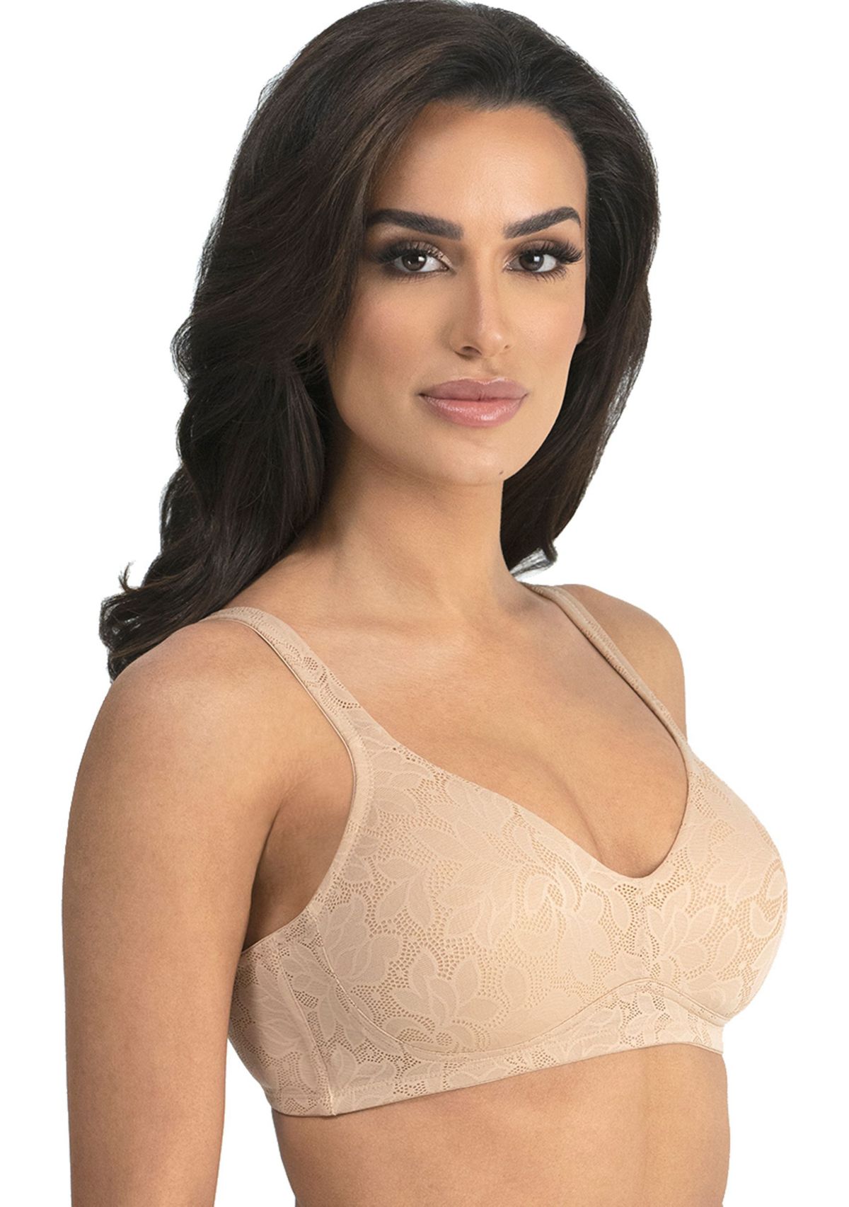 Jolie Jacquard Wire Free Soft Cup Bra