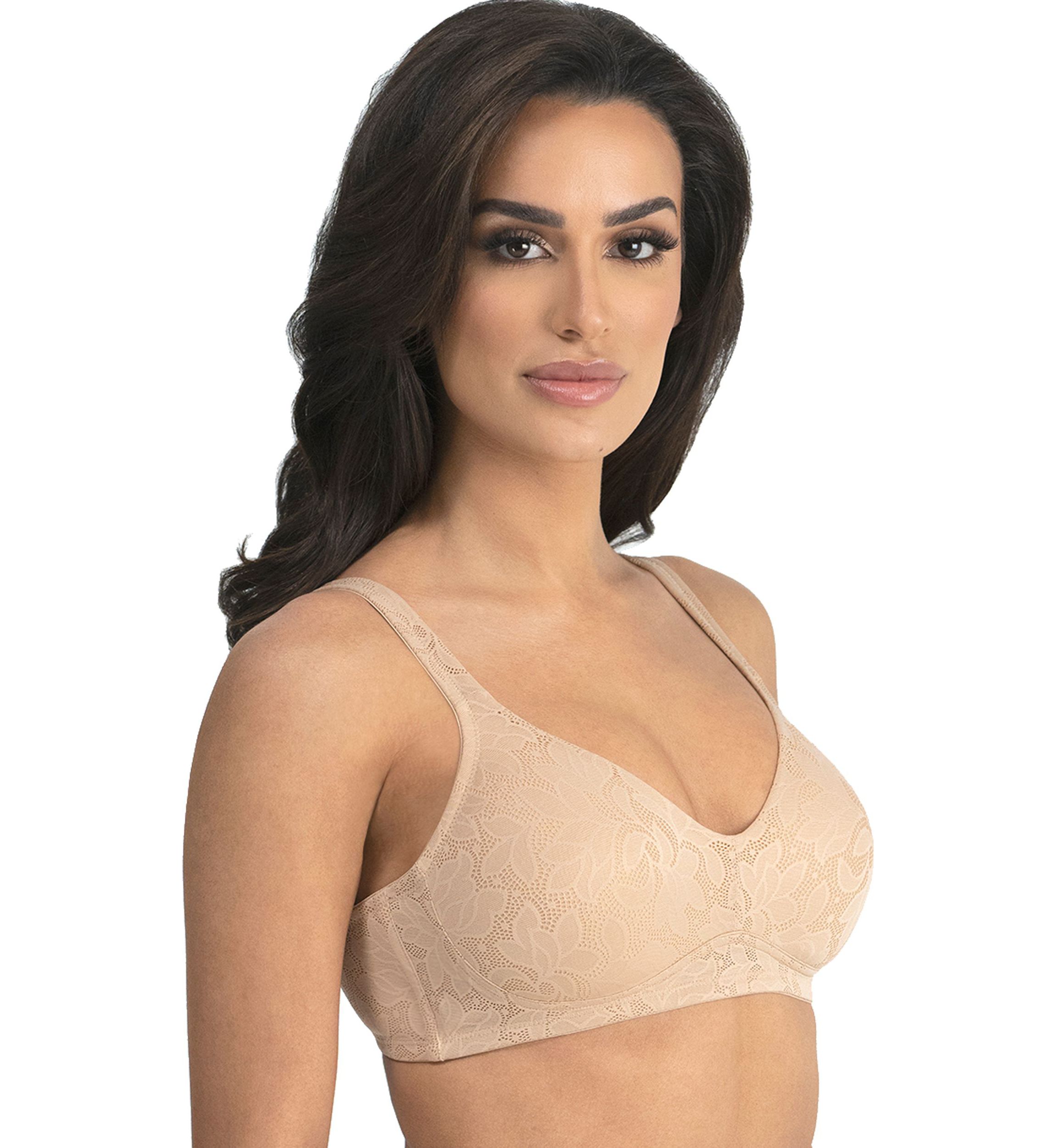 Jolie Jacquard Wire Free Soft Cup Bra