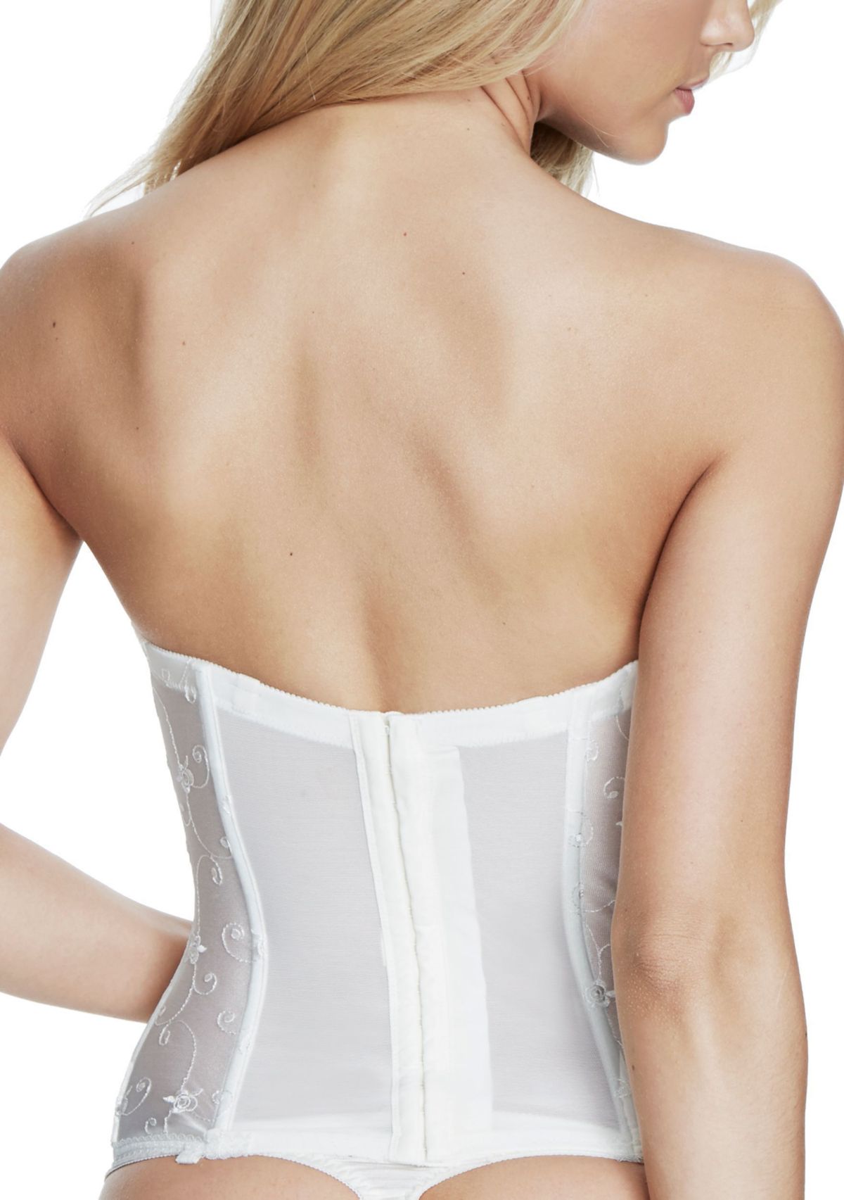 Rosemarie Embroidered Strapless Longline