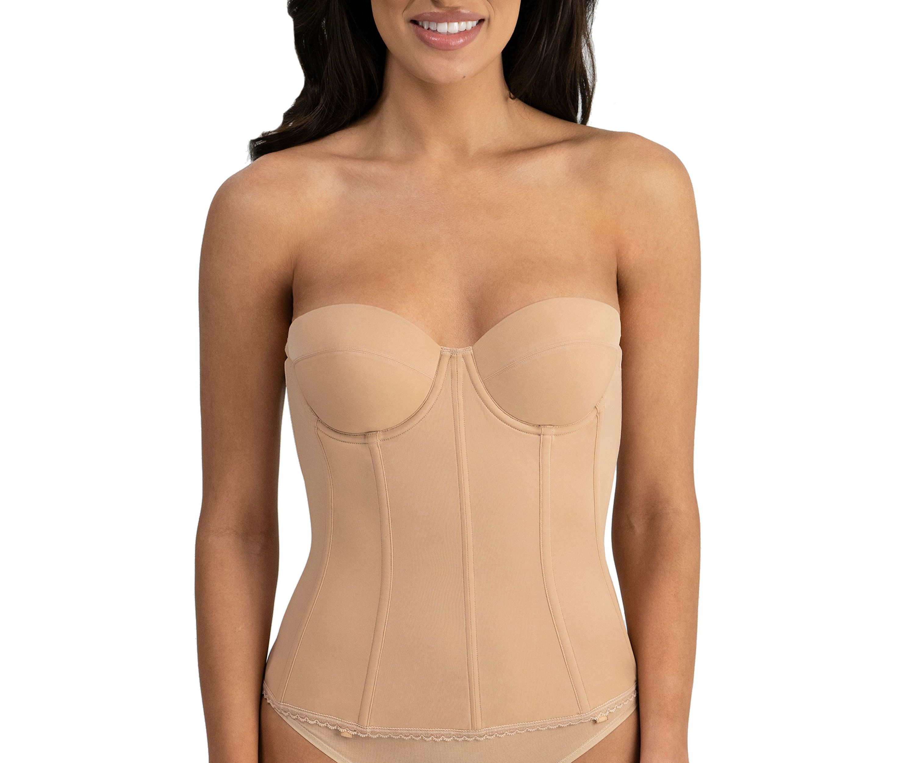 Brianna Low Back Strapless Longline