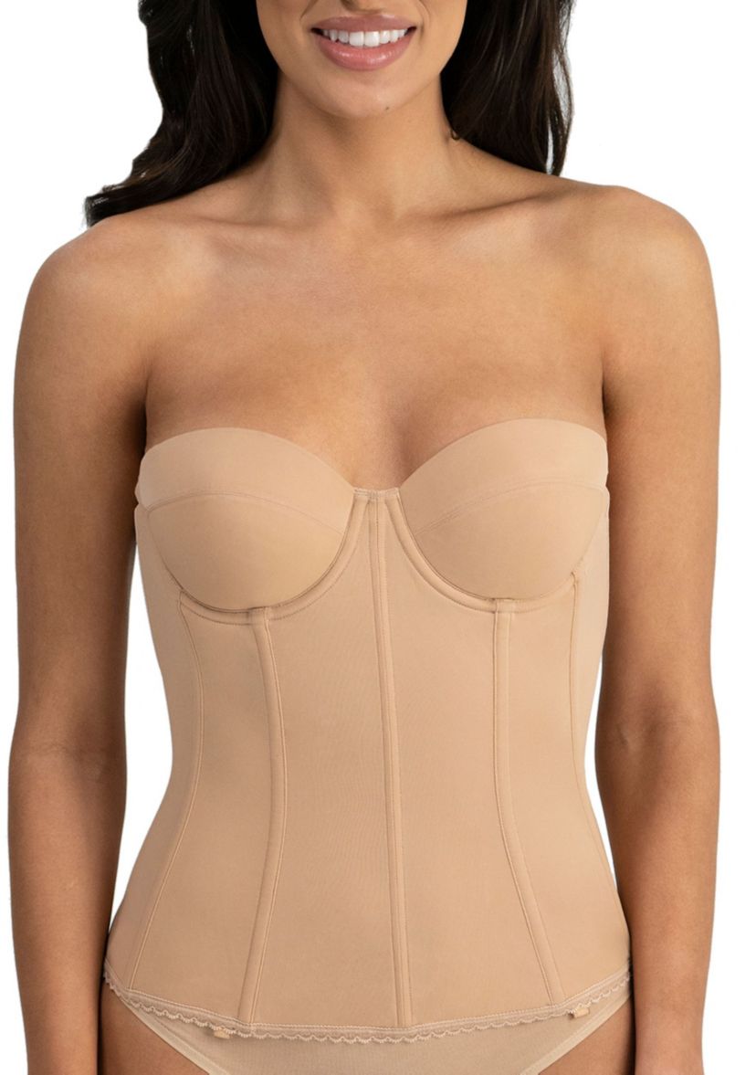 Brianna Low Back Strapless Longline