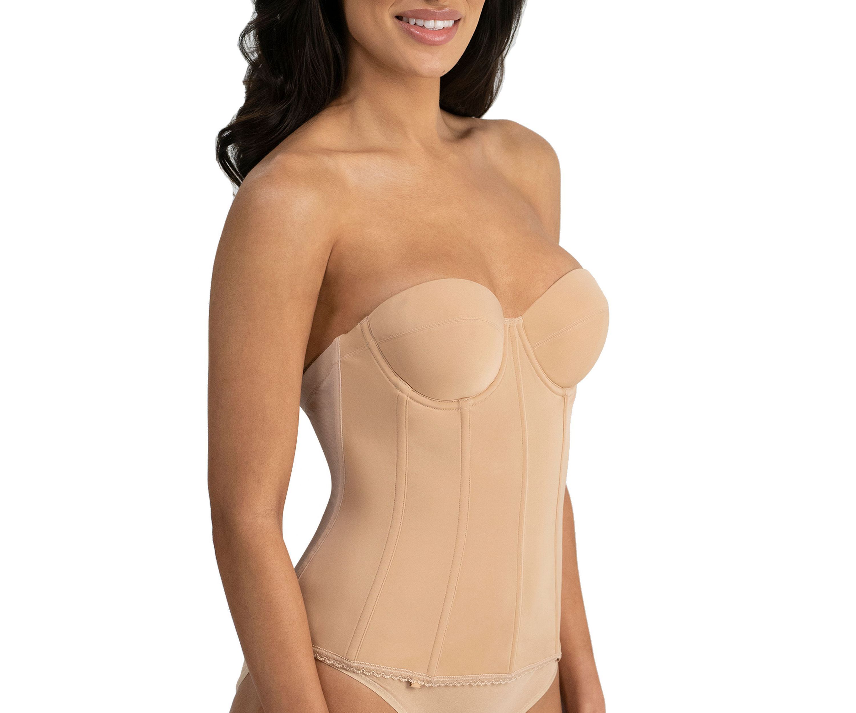 Brianna Low Back Strapless Longline