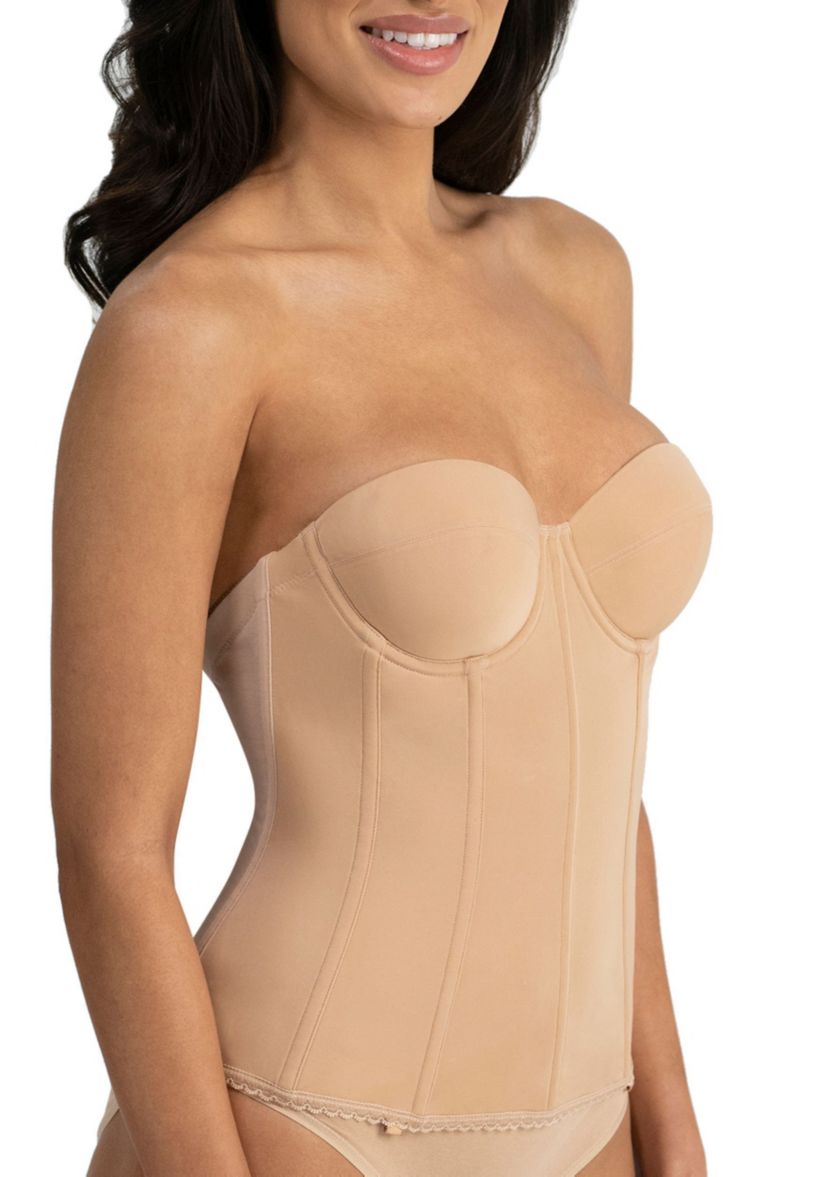 Brianna Low Back Strapless Longline