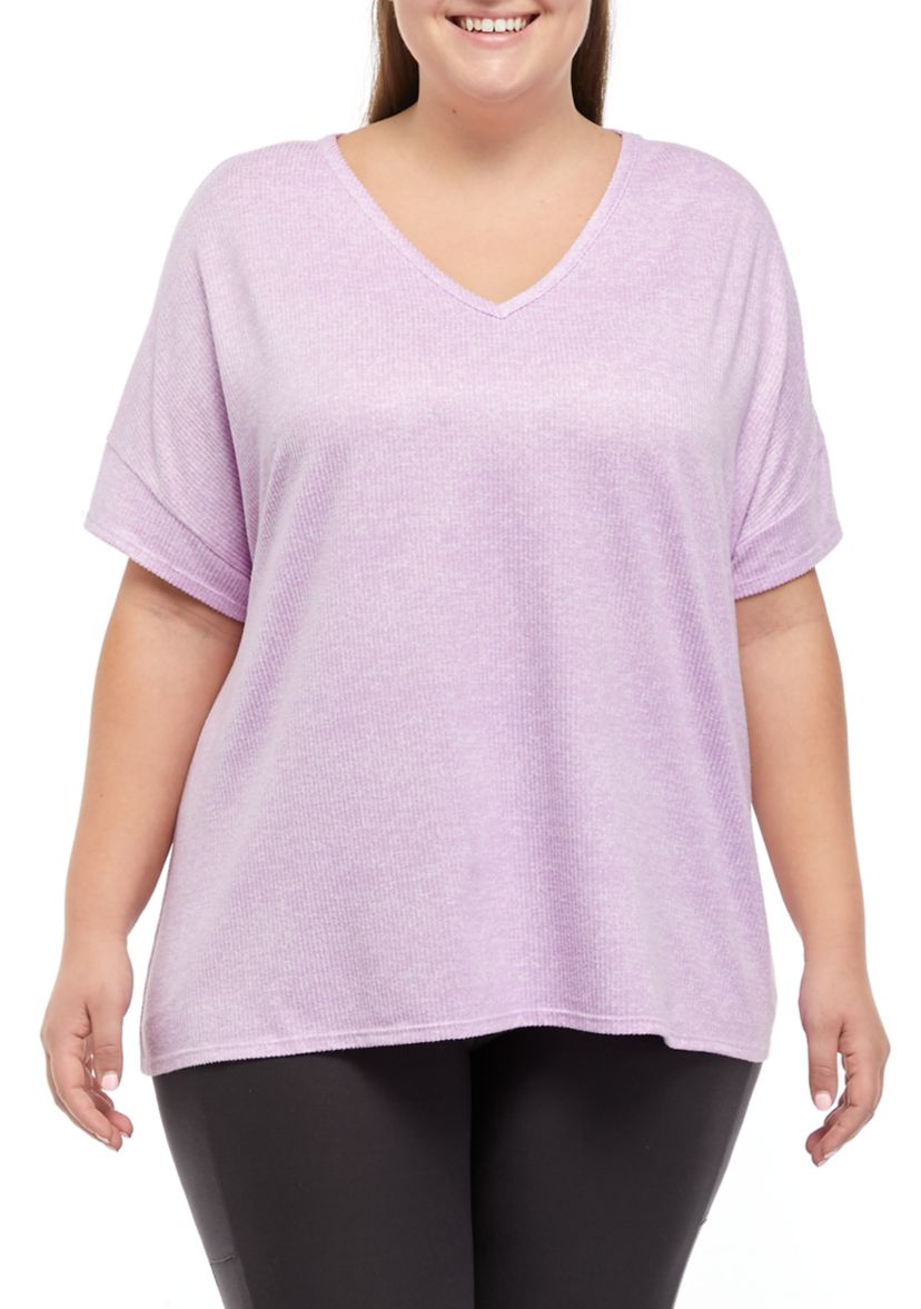 V-Neck Ribbed T-Shirt