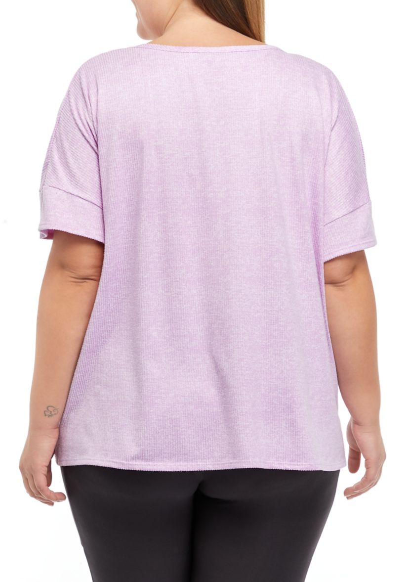  V-Neck Ribbed T-Shirt