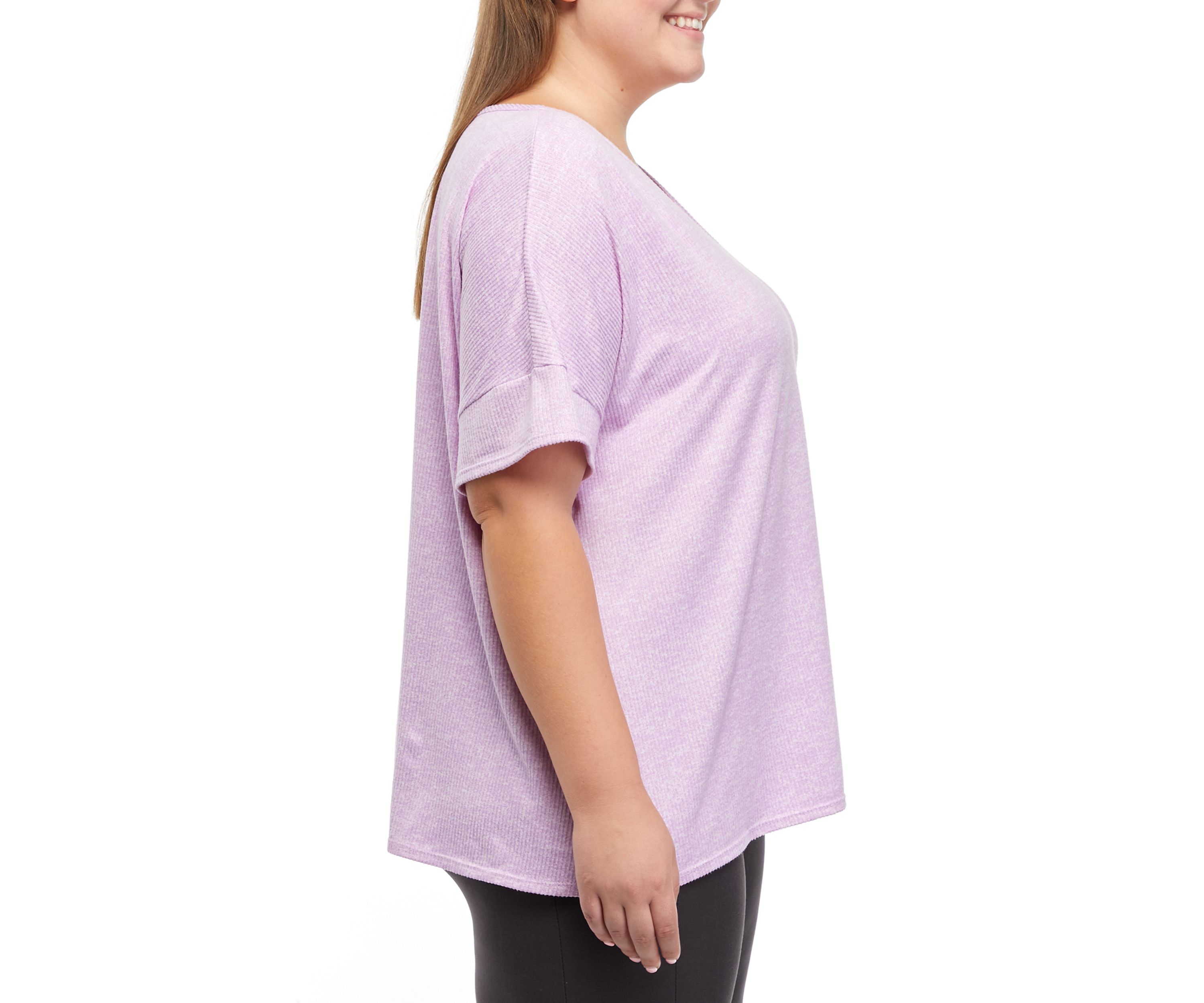  V-Neck Ribbed T-Shirt