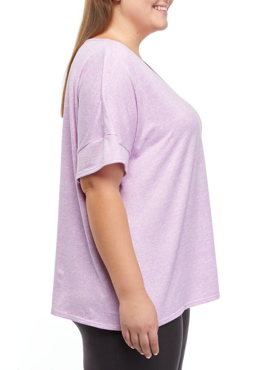  V-Neck Ribbed T-Shirt