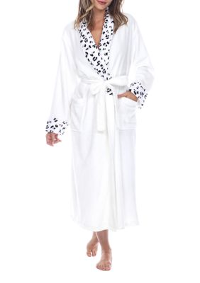 White Mark Women's Cozy Lounge Robe