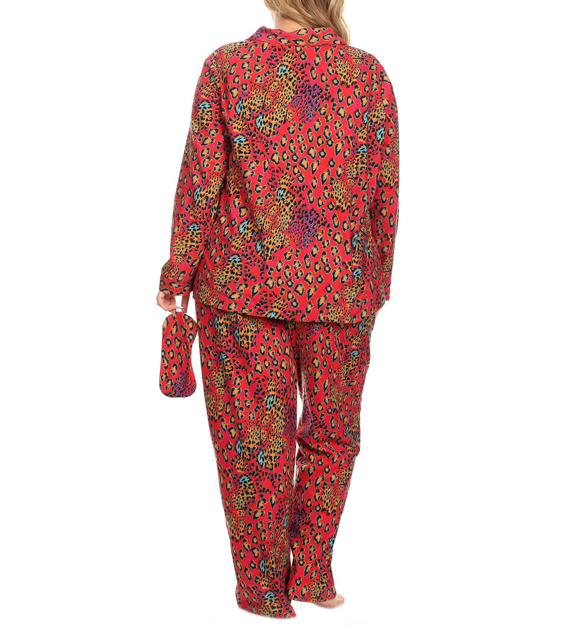 Plus Size 3 Piece Pajama Set