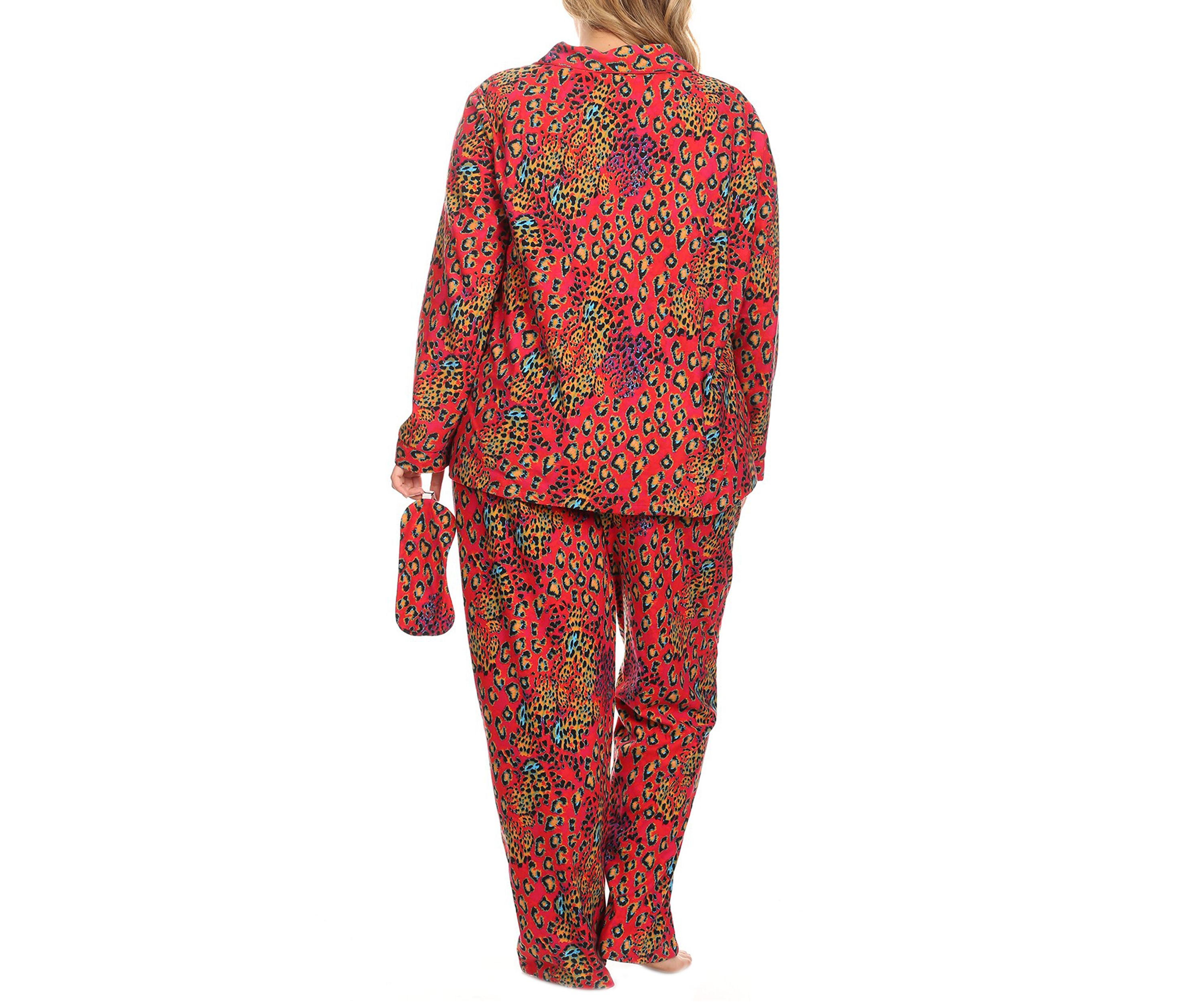 Plus Size 3 Piece Pajama Set