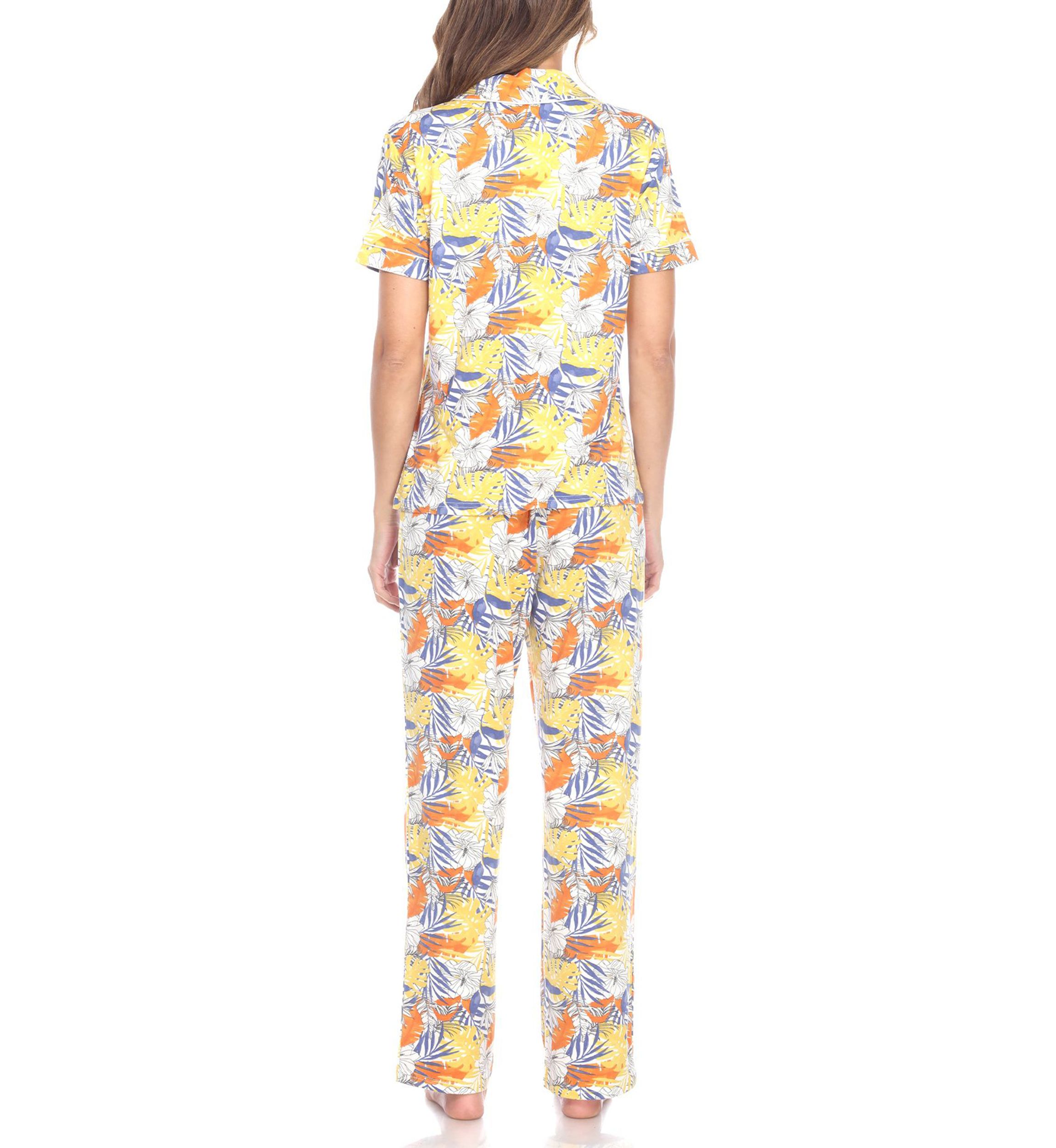 Tropical Print Pajama Set