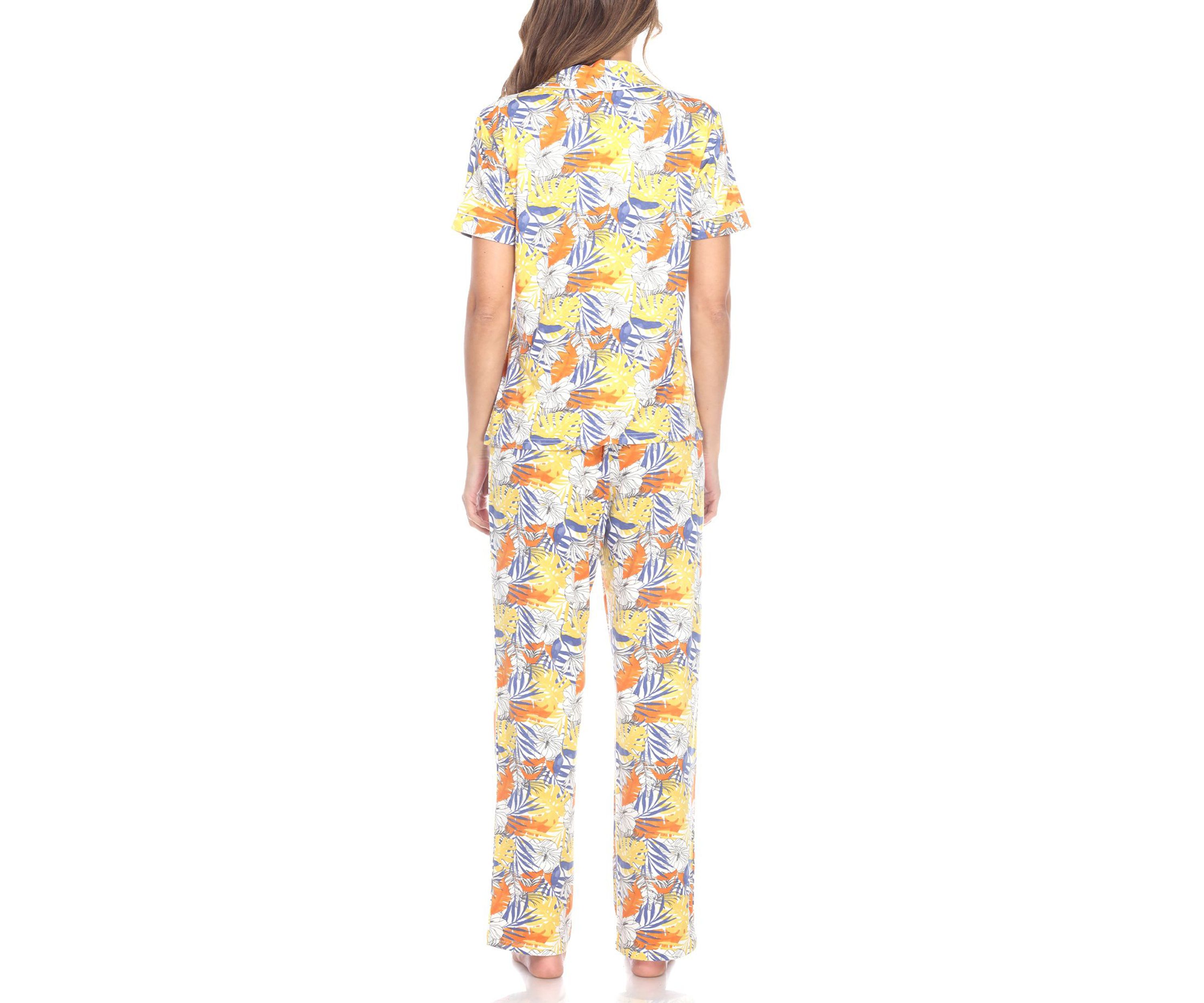 Tropical Print Pajama Set