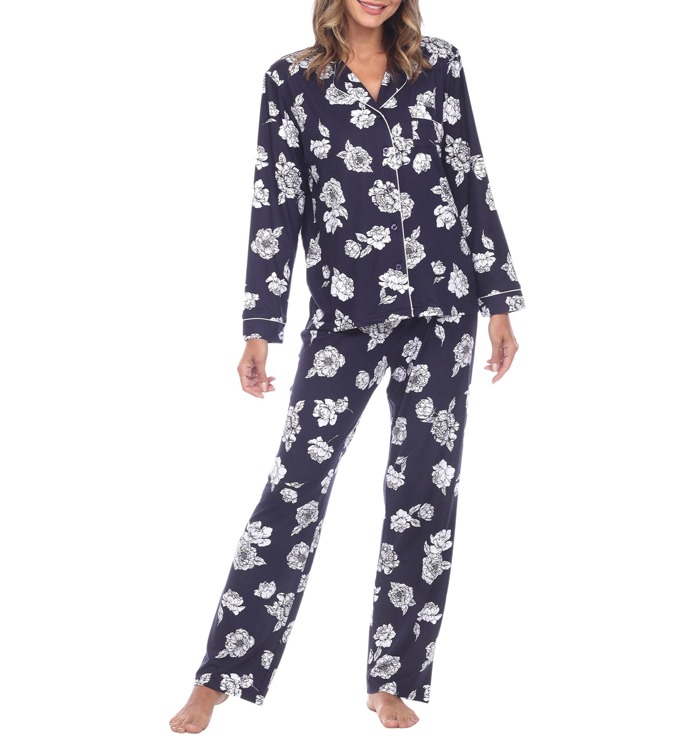Long Sleeve Floral Pajama Set
