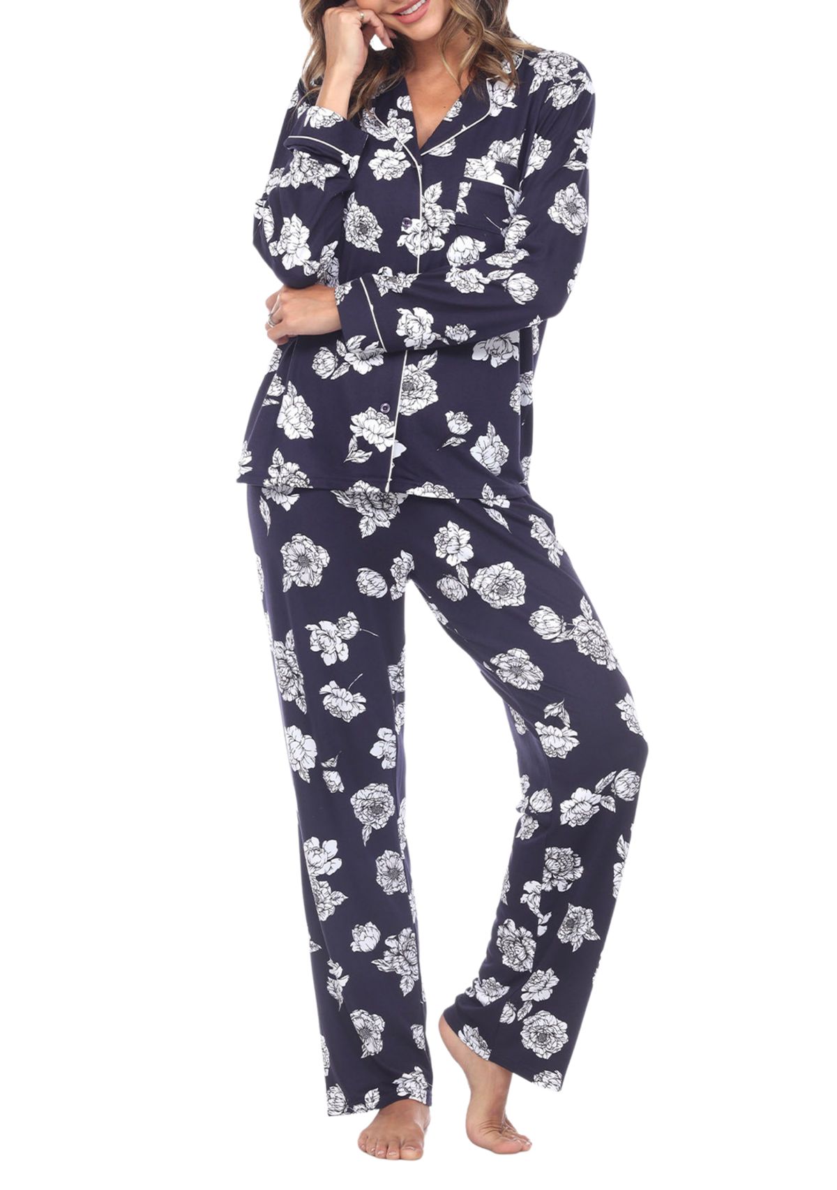 Long Sleeve Floral Pajama Set