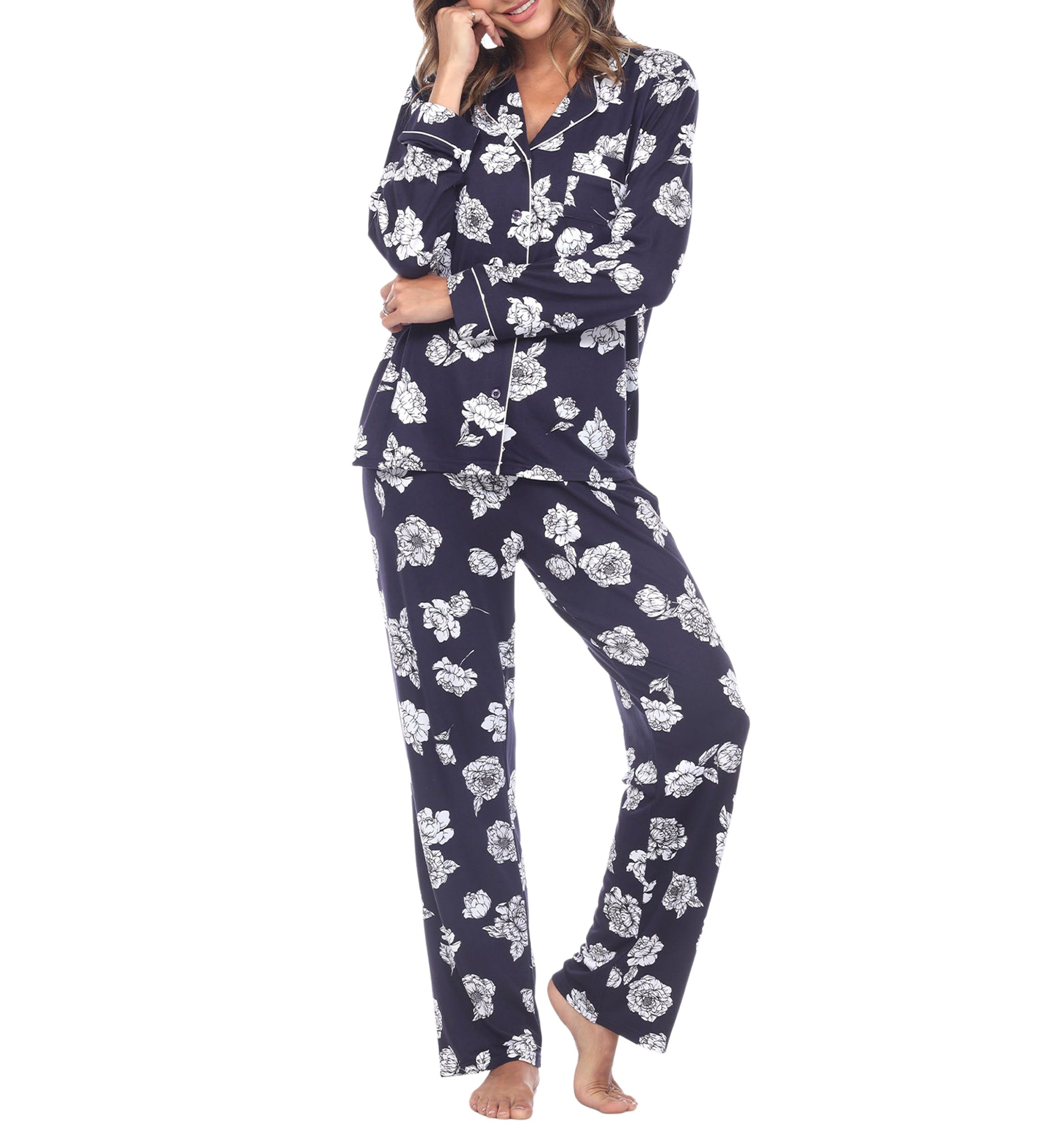 Long Sleeve Floral Pajama Set