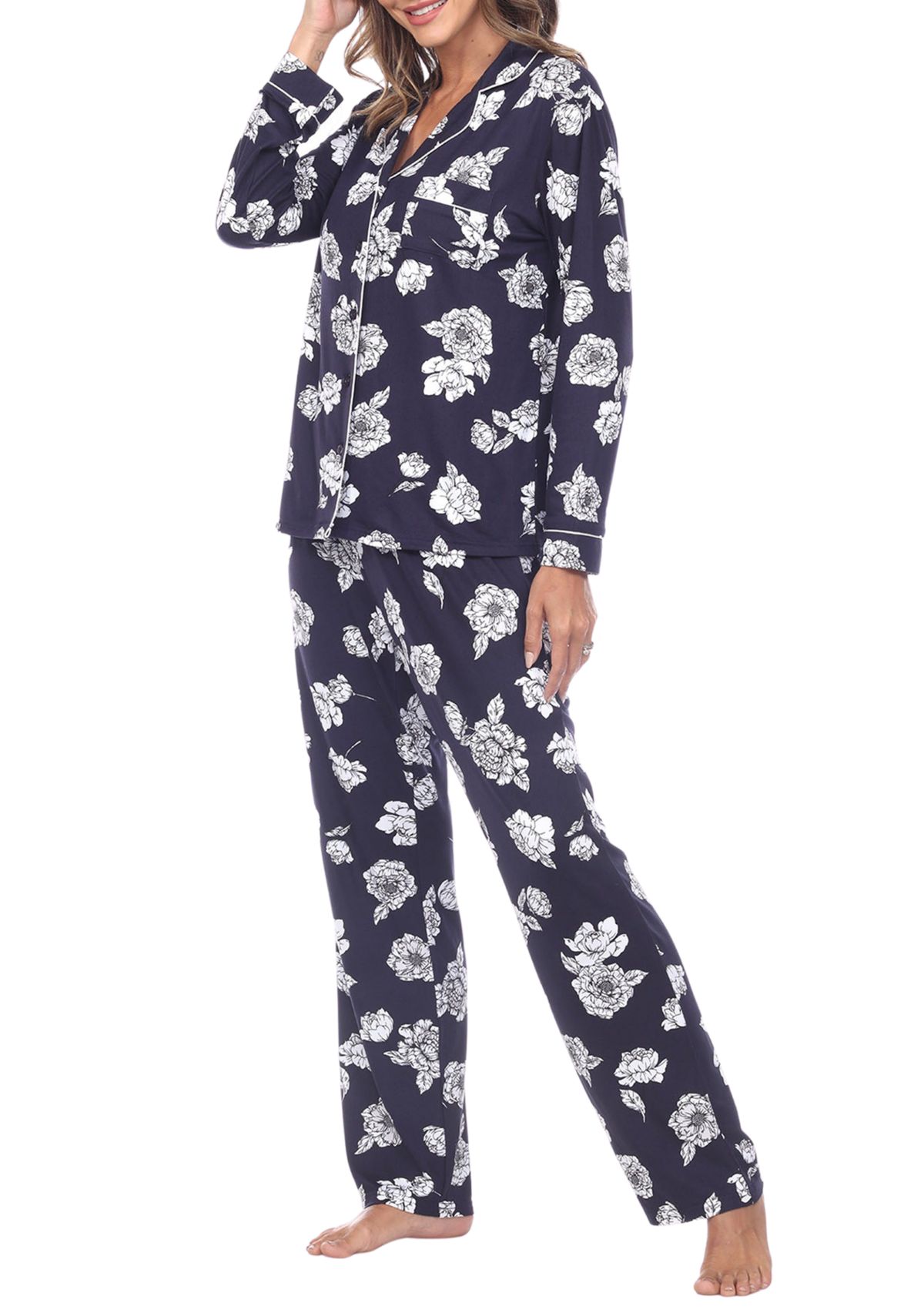 Long Sleeve Floral Pajama Set