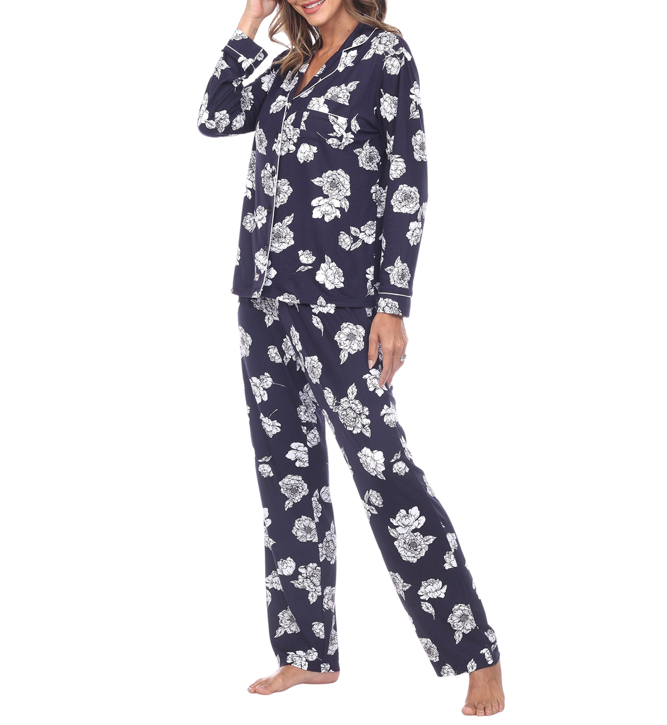 Long Sleeve Floral Pajama Set