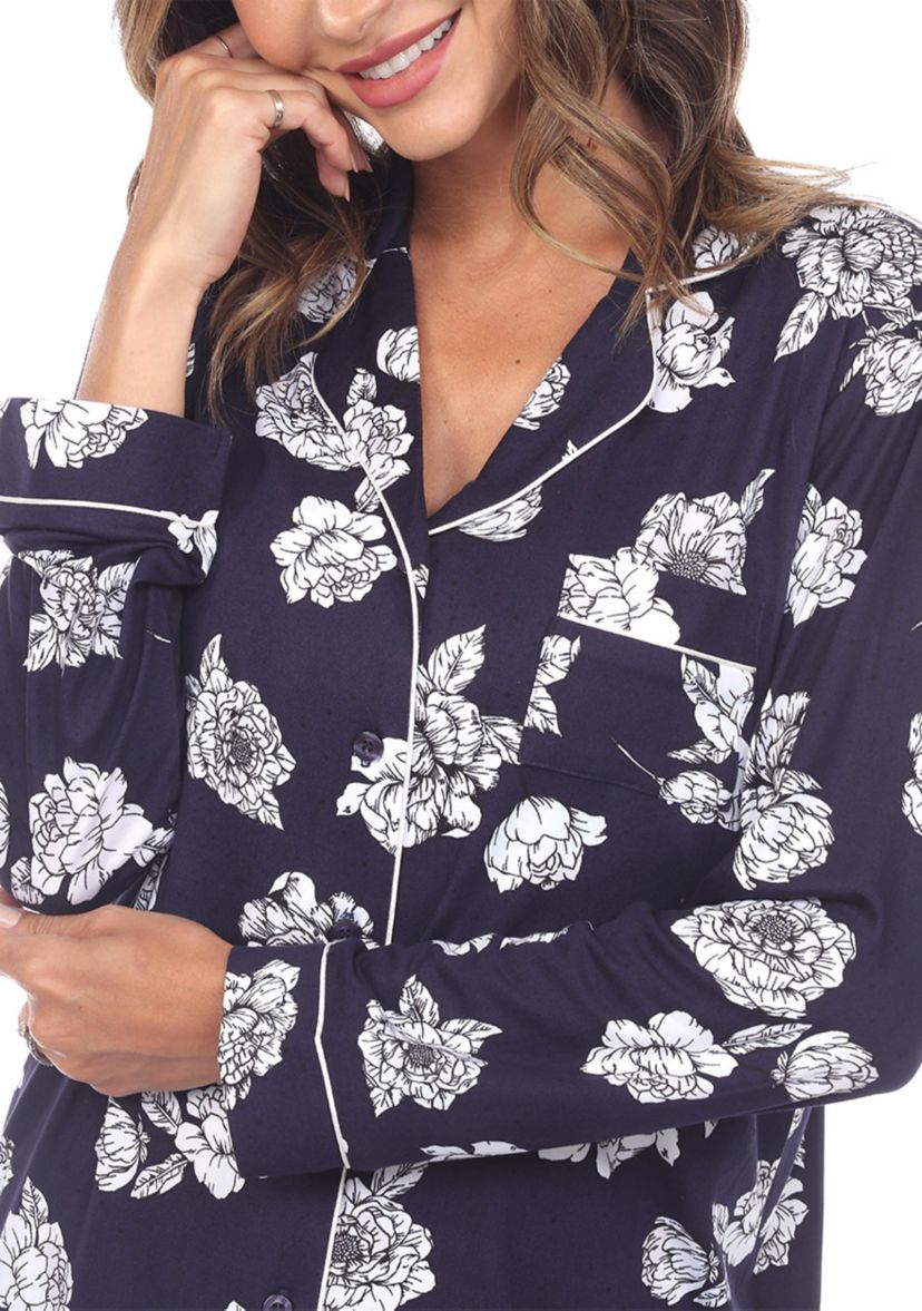 Long Sleeve Floral Pajama Set