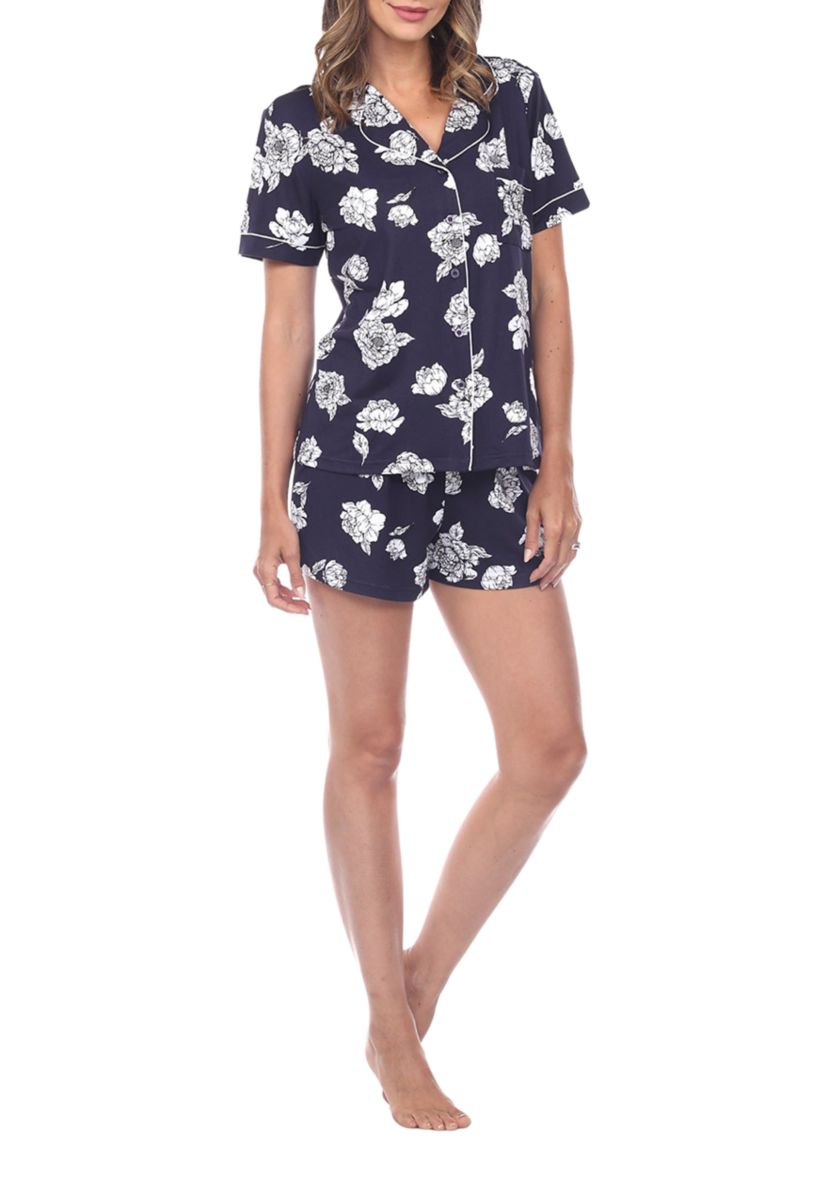 Short Sleeve Floral Pajama Set
