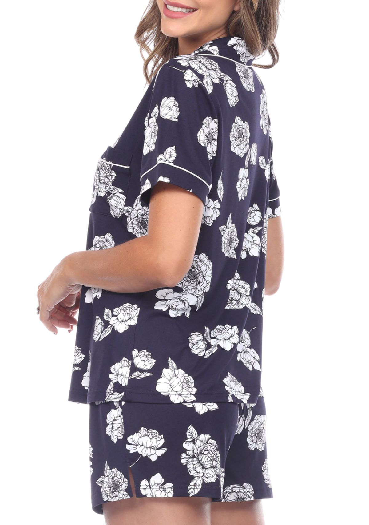 Short Sleeve Floral Pajama Set