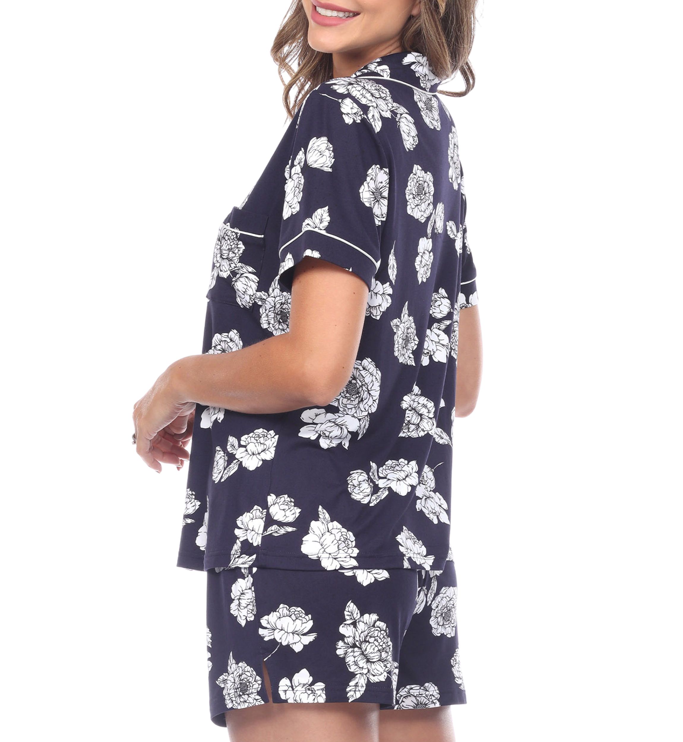 Short Sleeve Floral Pajama Set