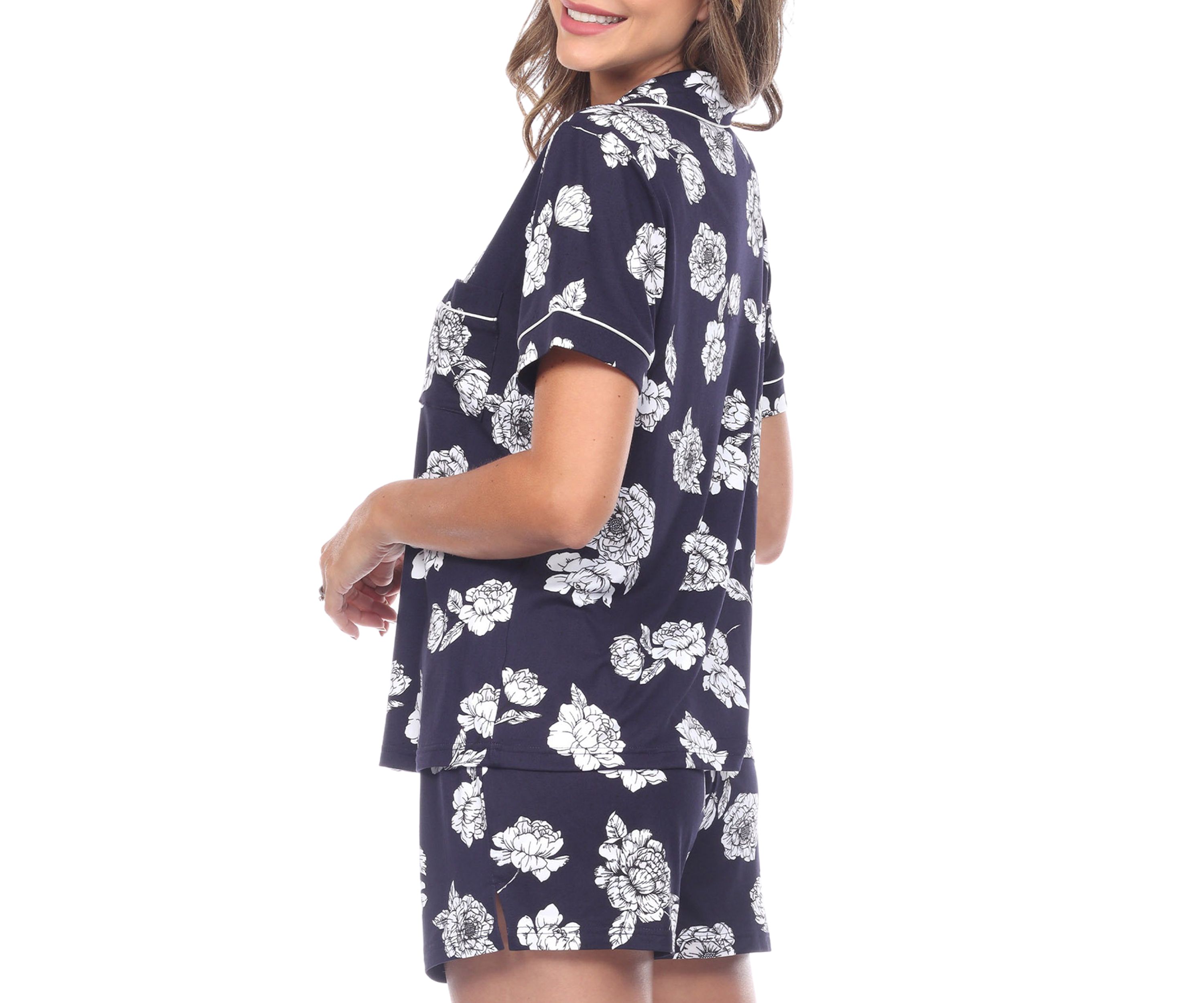 Short Sleeve Floral Pajama Set