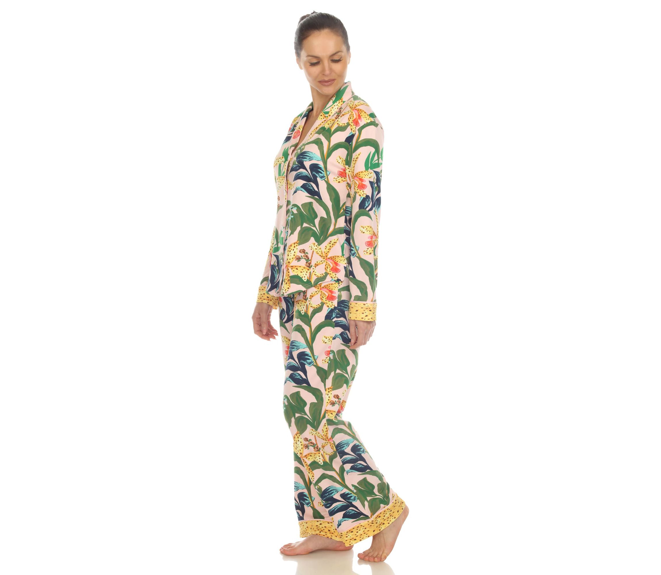 Two Piece Wildflower Print Pajama Set