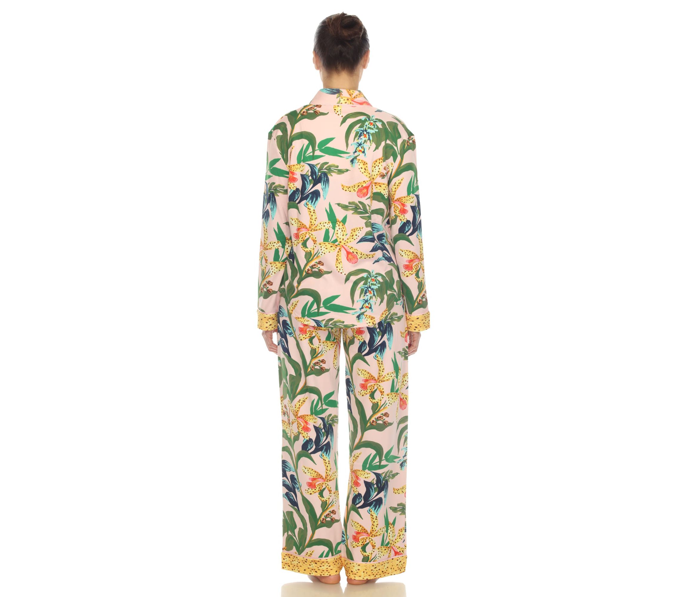 Two Piece Wildflower Print Pajama Set