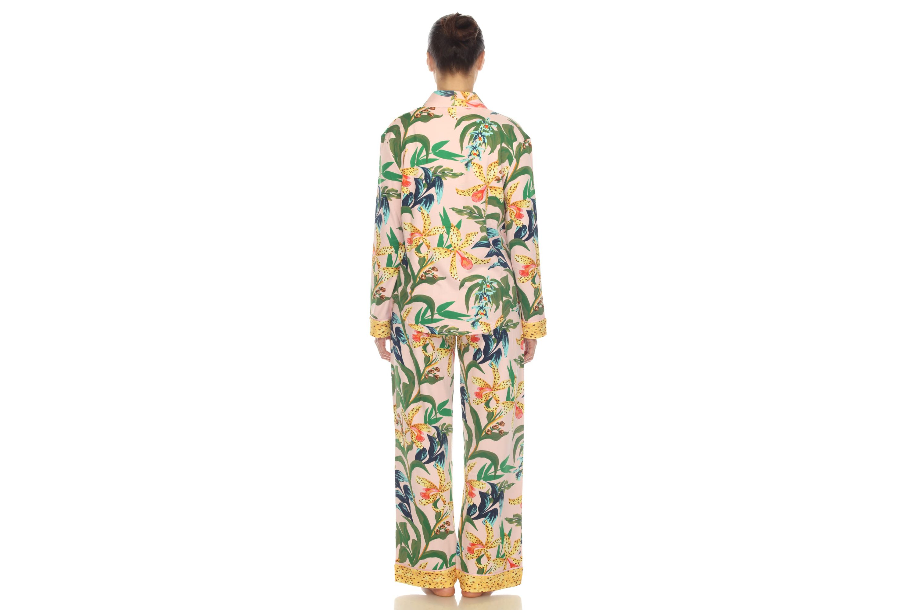 Two Piece Wildflower Print Pajama Set