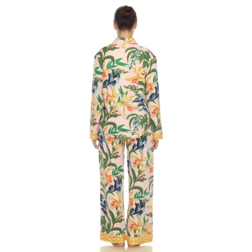 Two Piece Wildflower Print Pajama Set