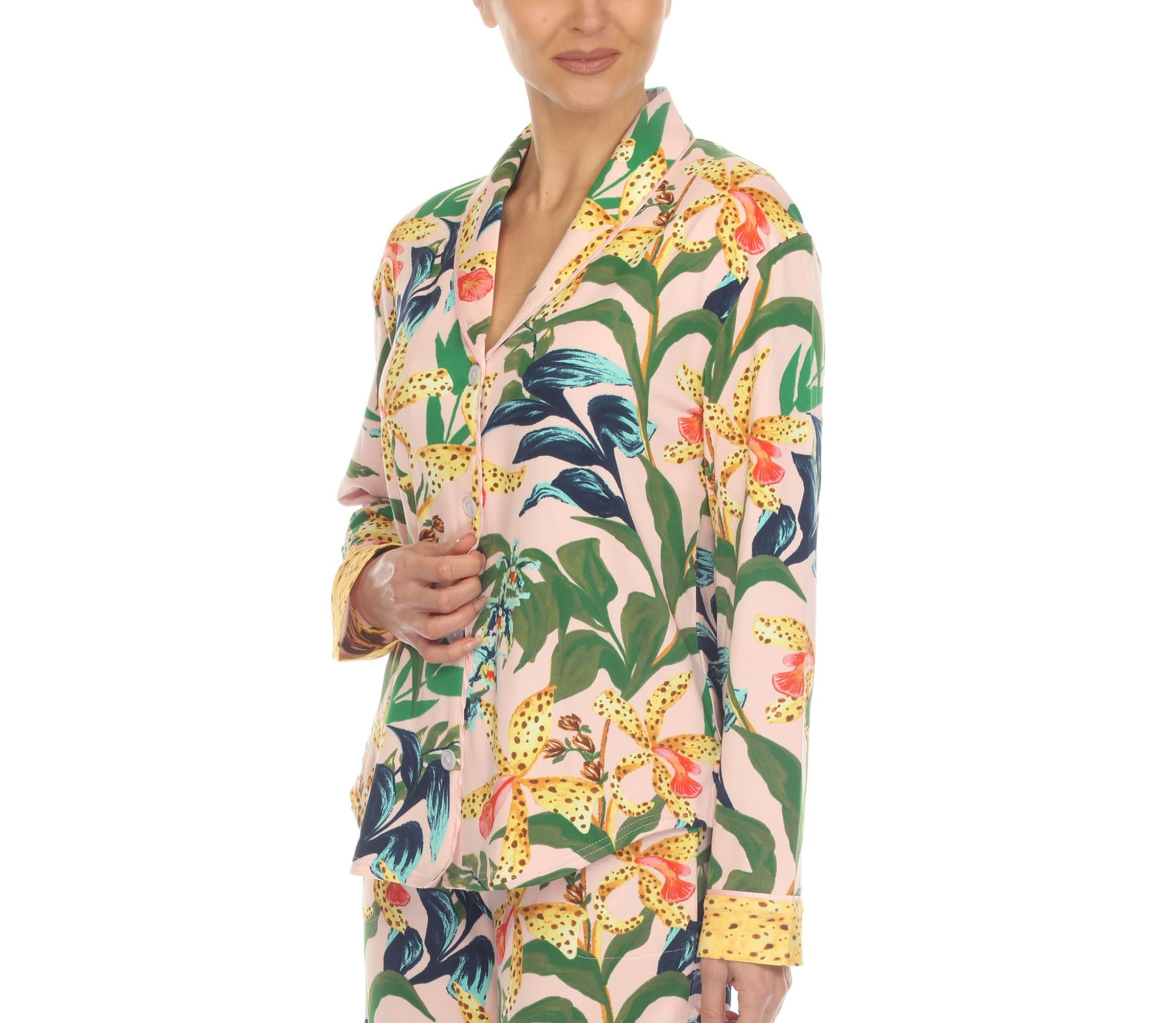 Two Piece Wildflower Print Pajama Set