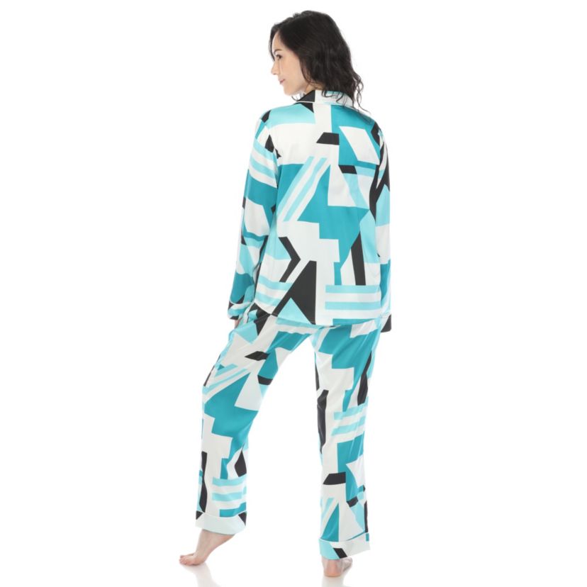Printed Satin Pajama Set