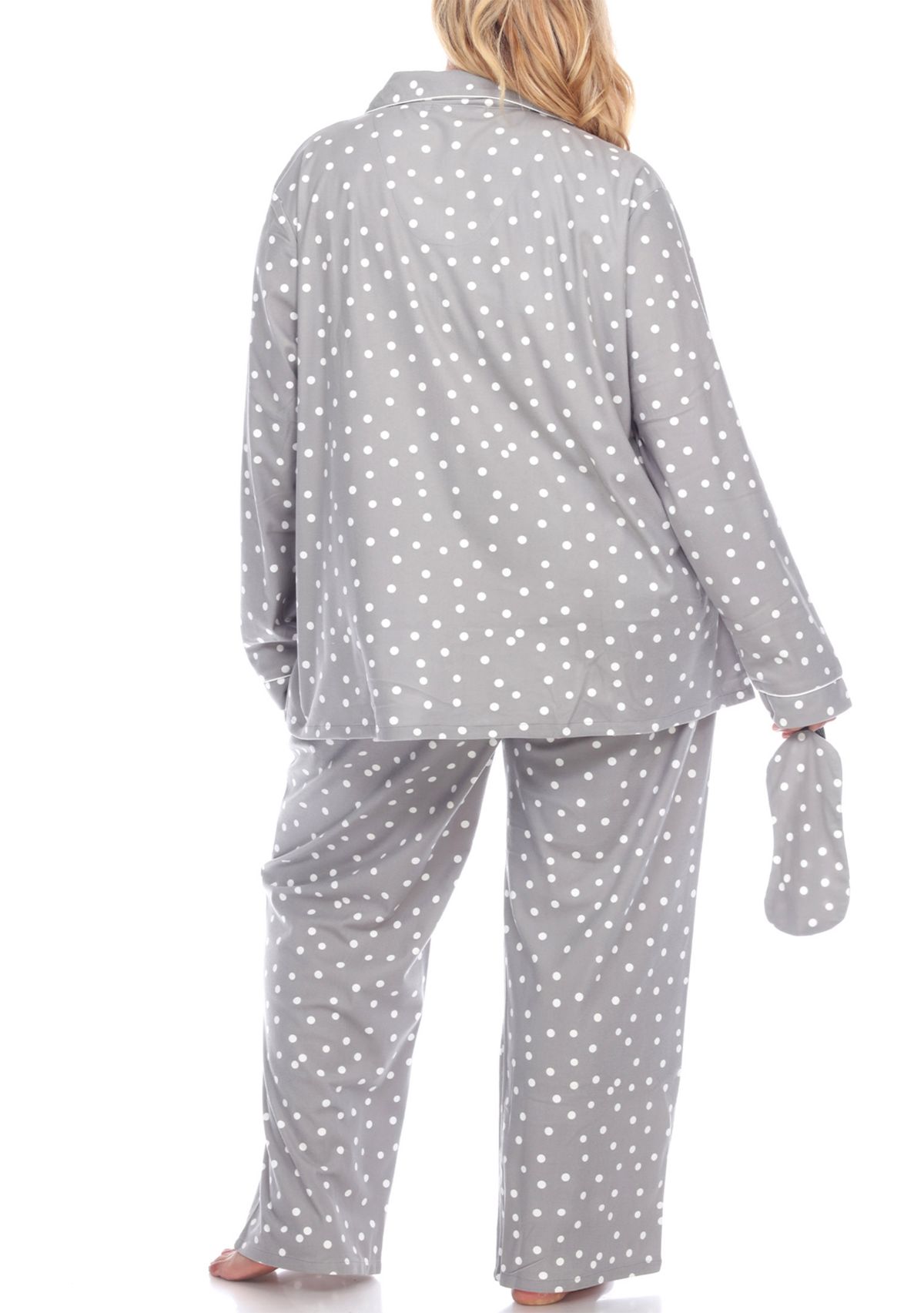 Plus Size 3 Piece Pajama Set