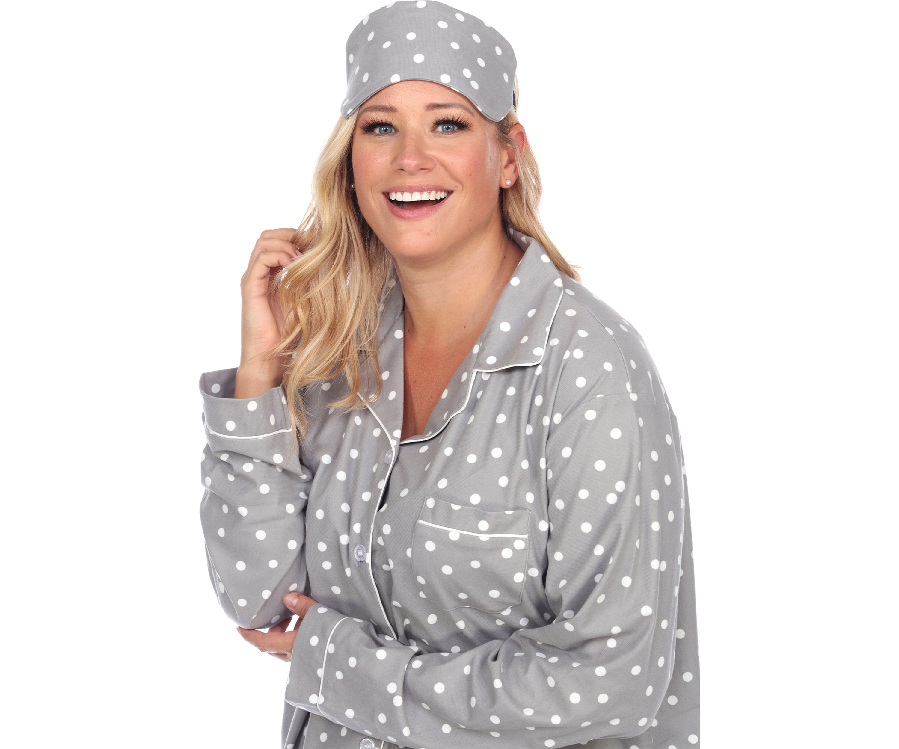 Plus Size 3 Piece Pajama Set