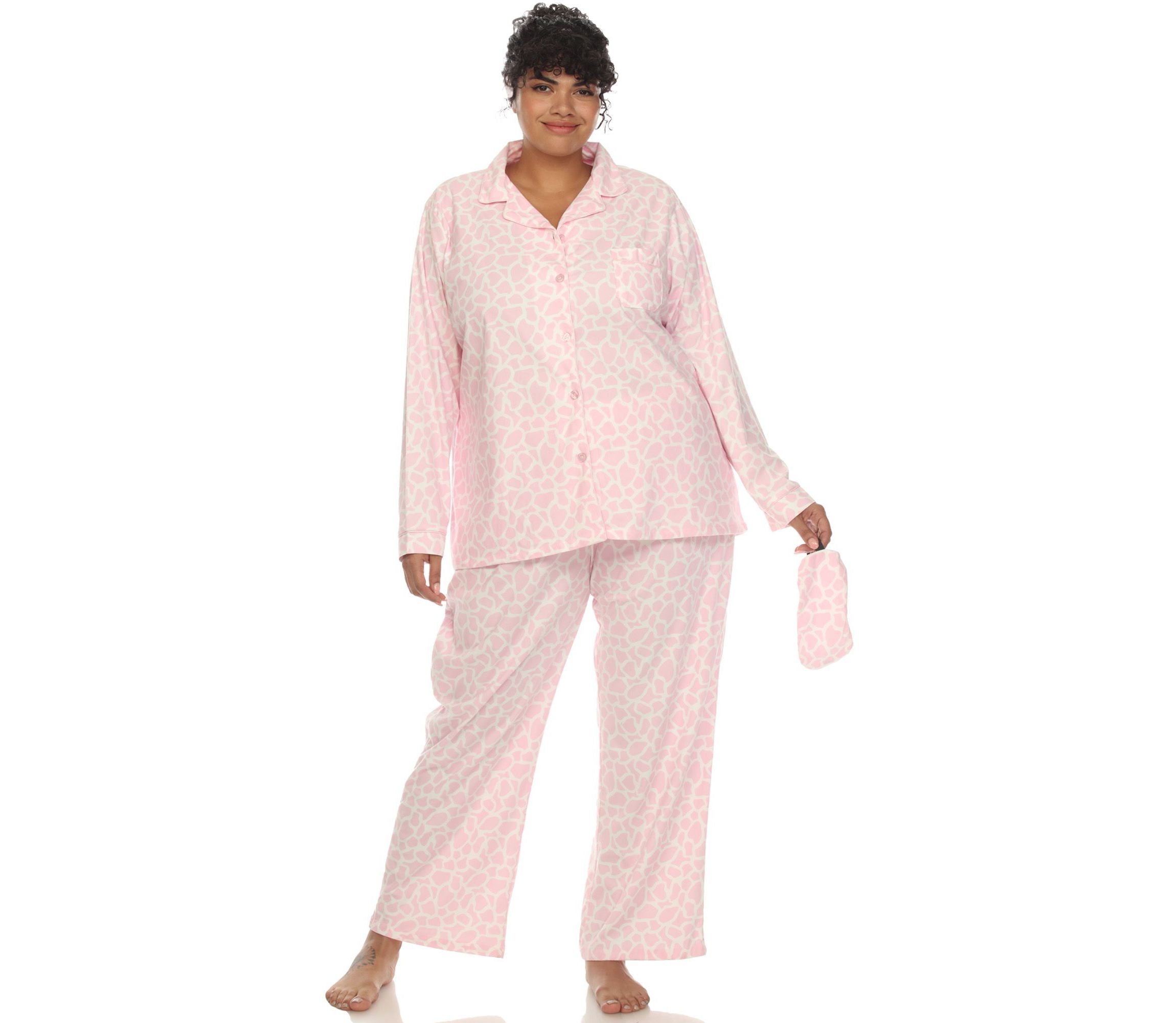 Plus Size Three-Piece Pajama Set