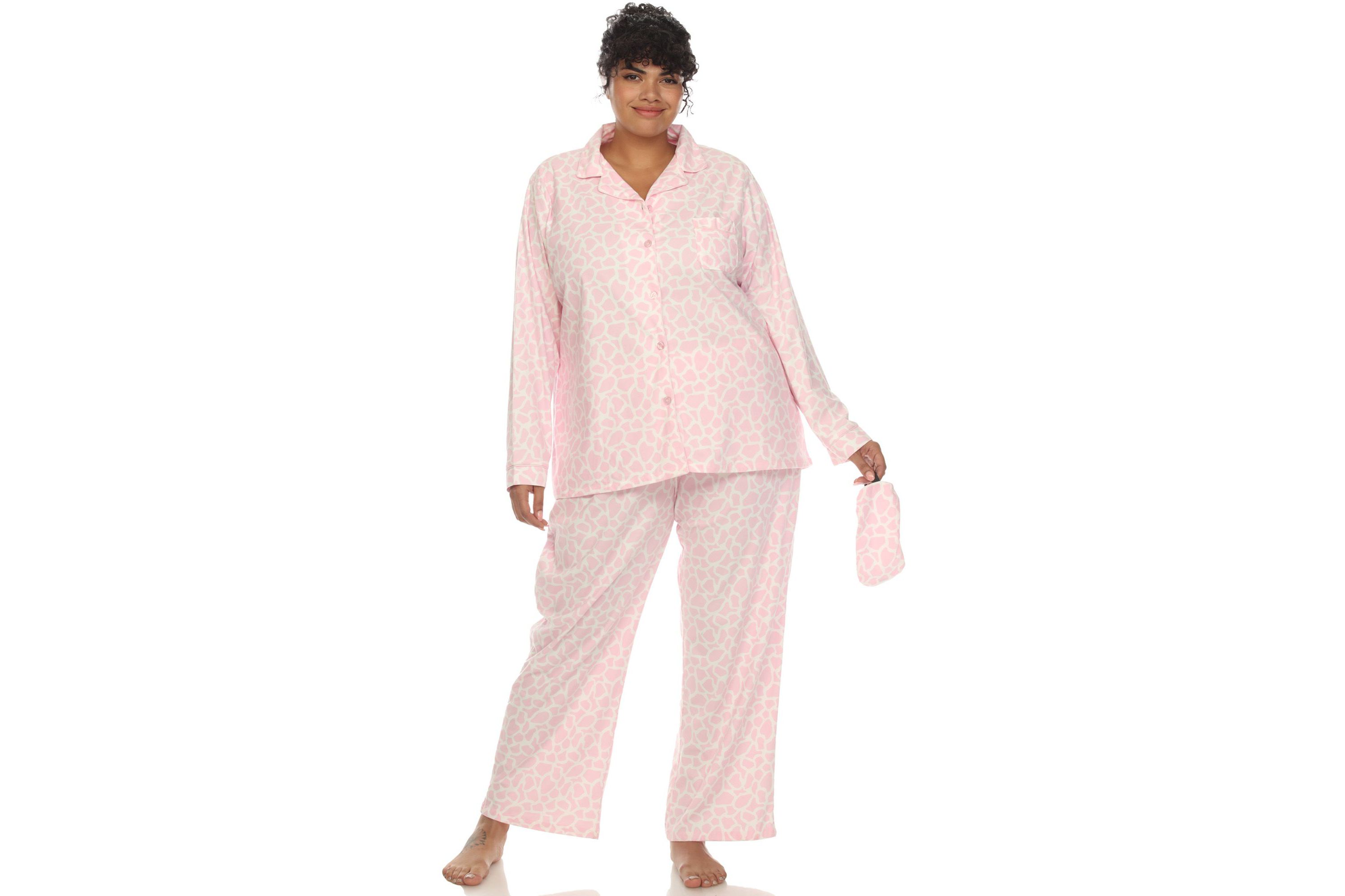 Plus Size Three-Piece Pajama Set