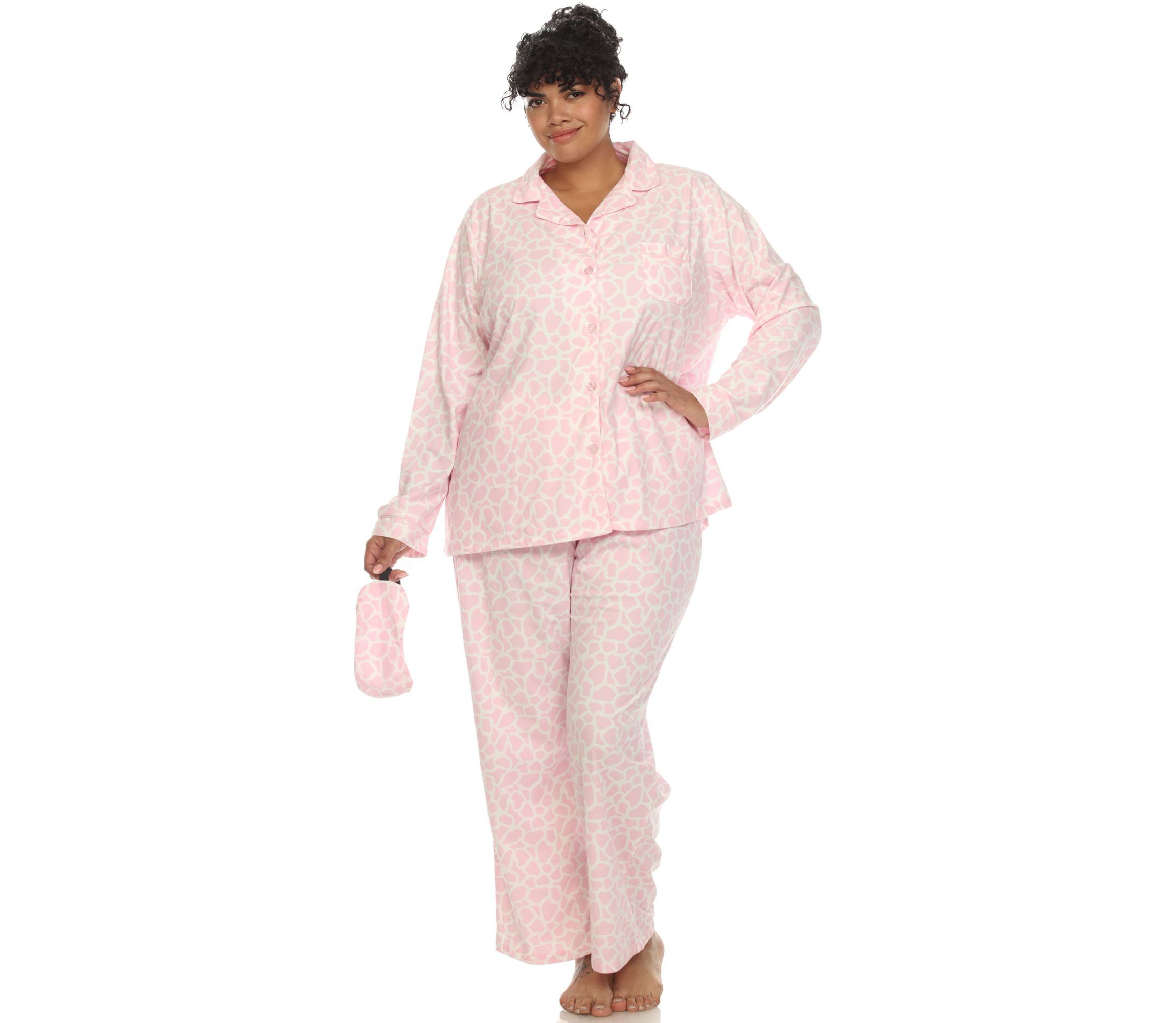 Plus Size Three-Piece Pajama Set