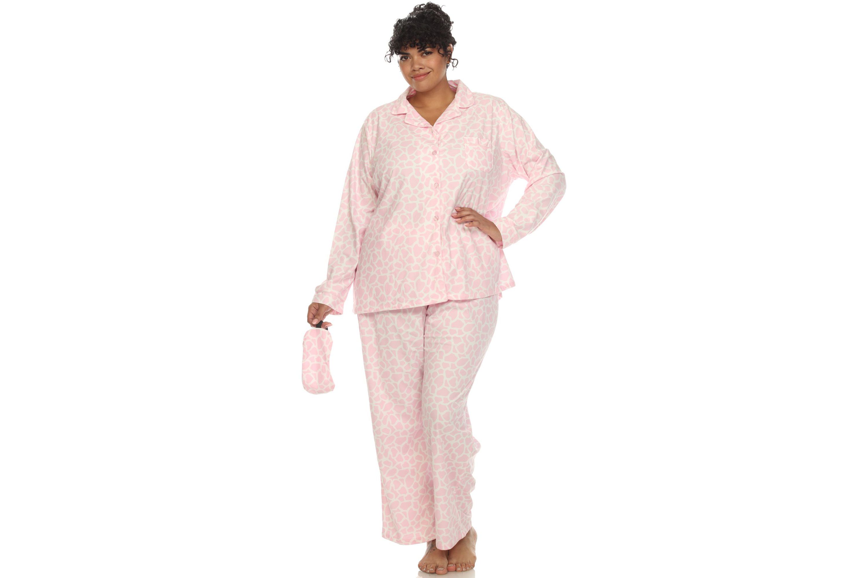 Plus Size Three-Piece Pajama Set