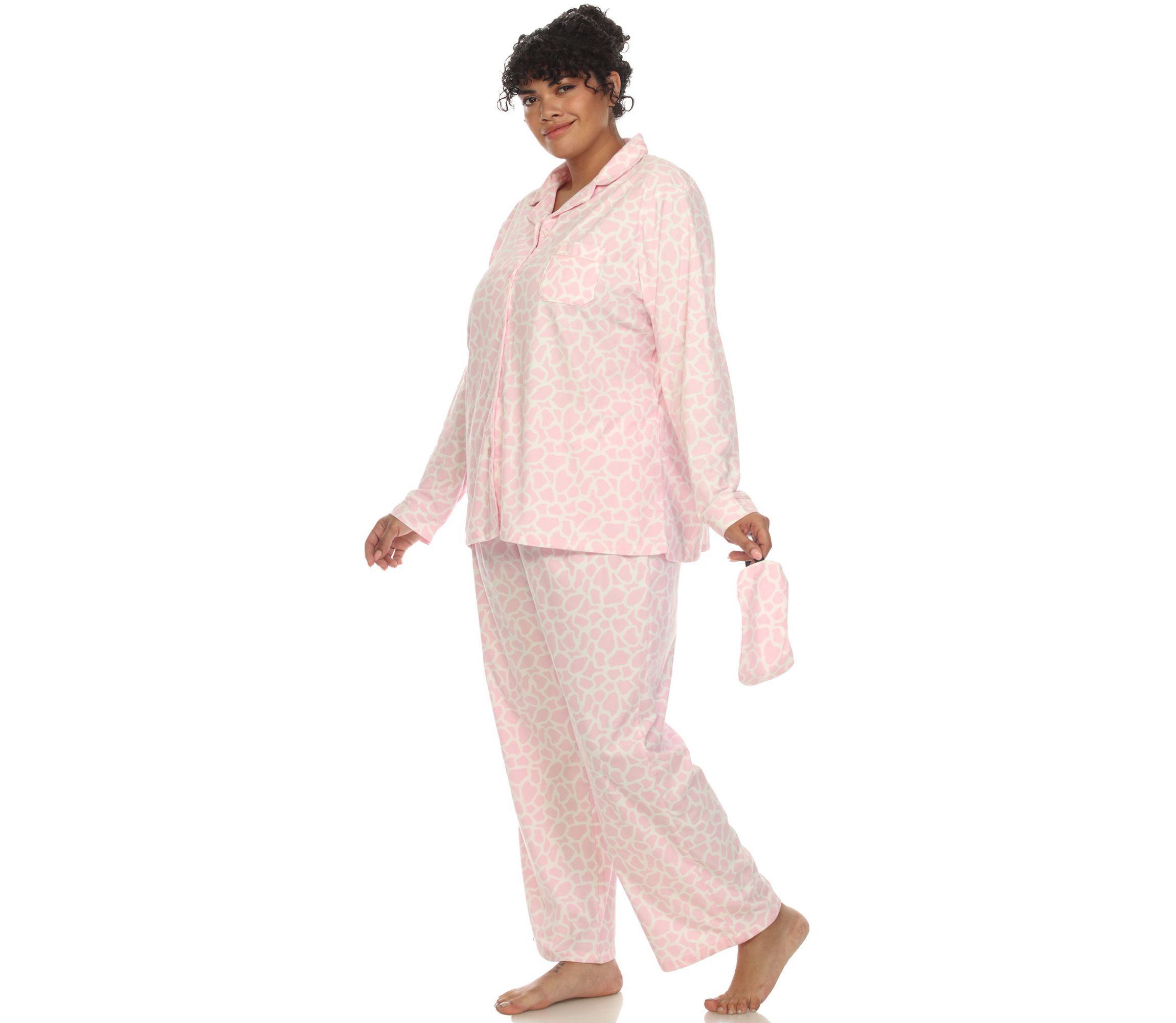 Plus Size Three-Piece Pajama Set