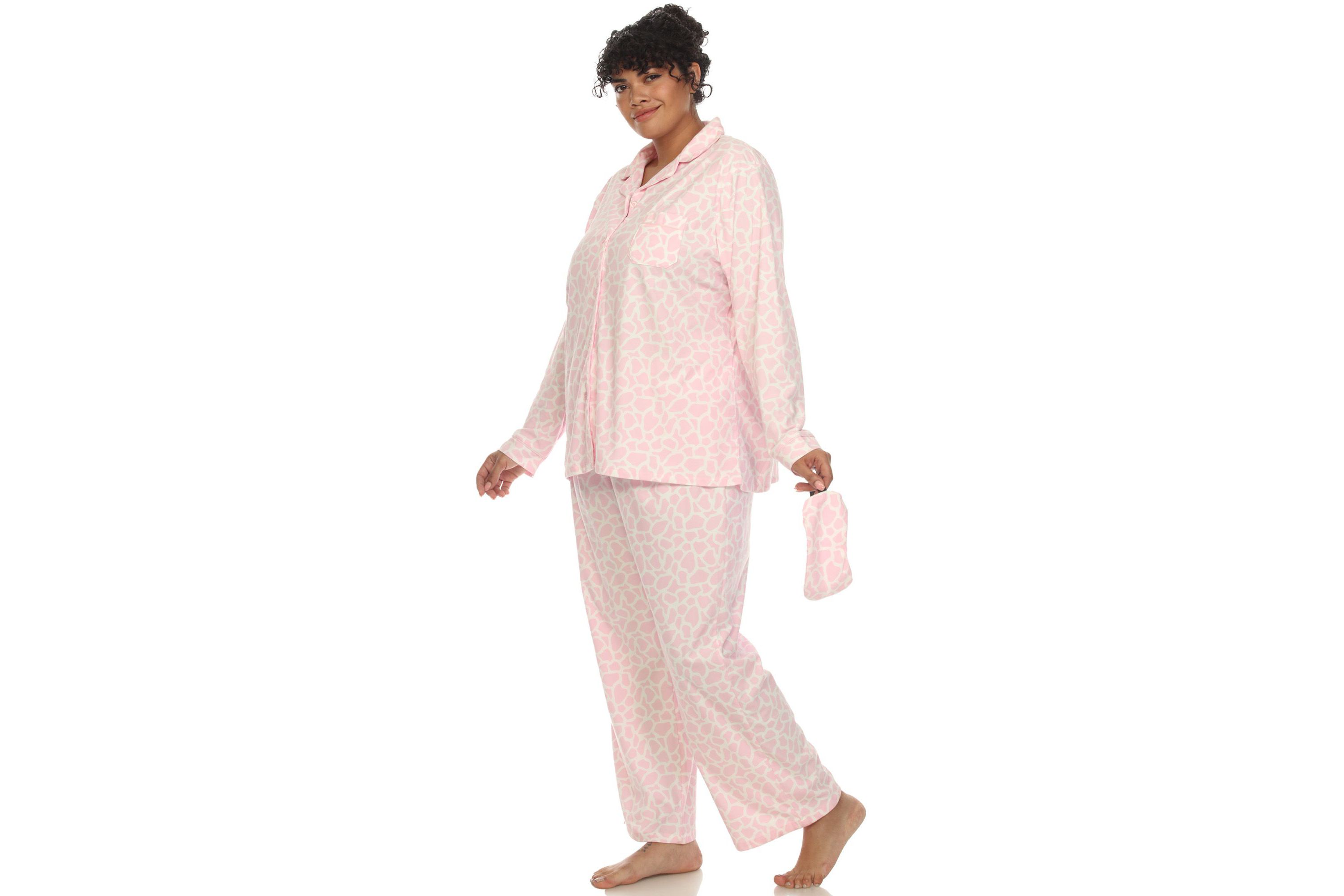 Plus Size Three-Piece Pajama Set