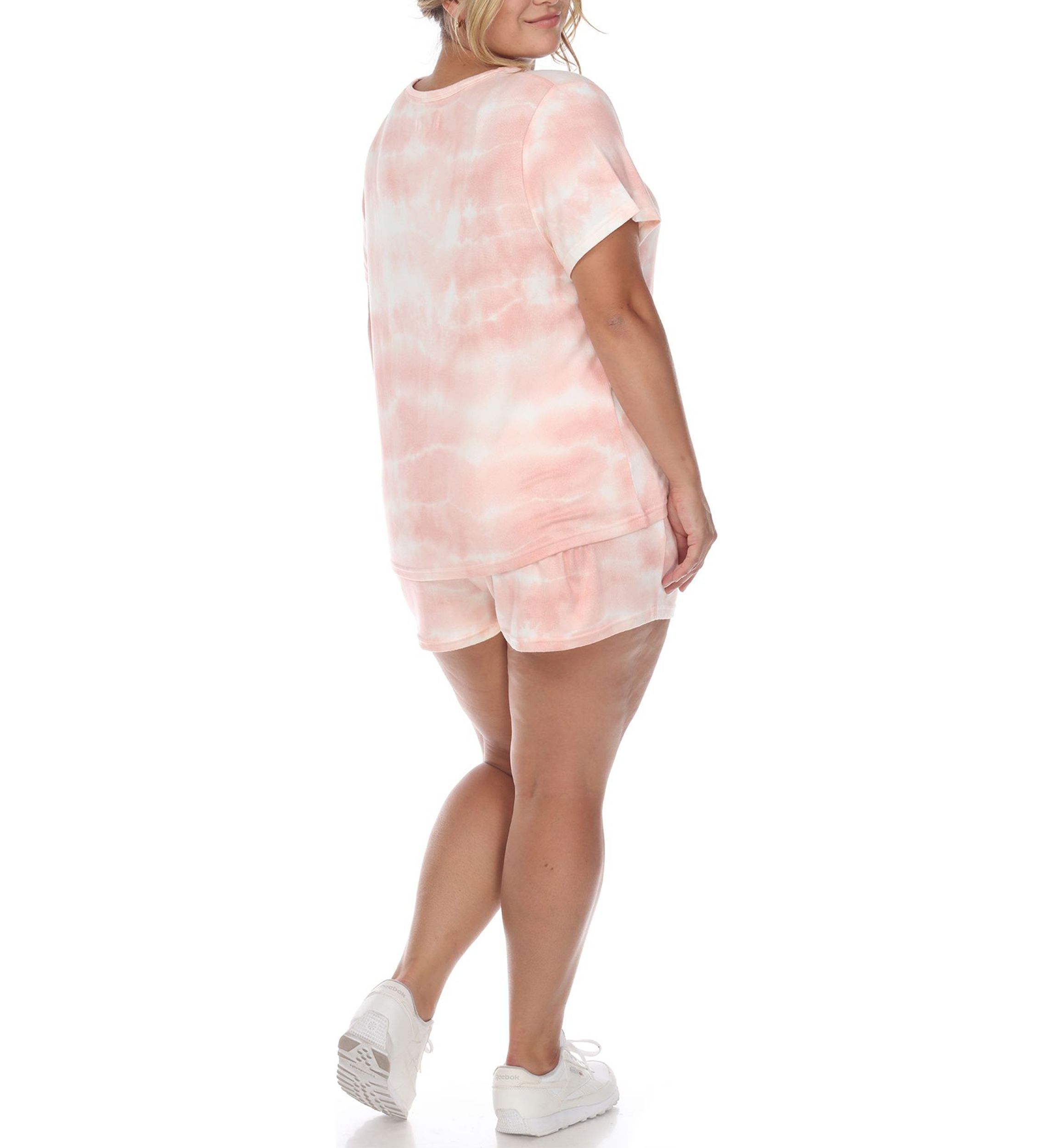 Plus Size 2 Piece Top & Shorts Lounge Set