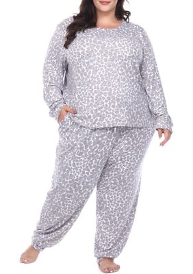 Plus Leopard Pajama Set