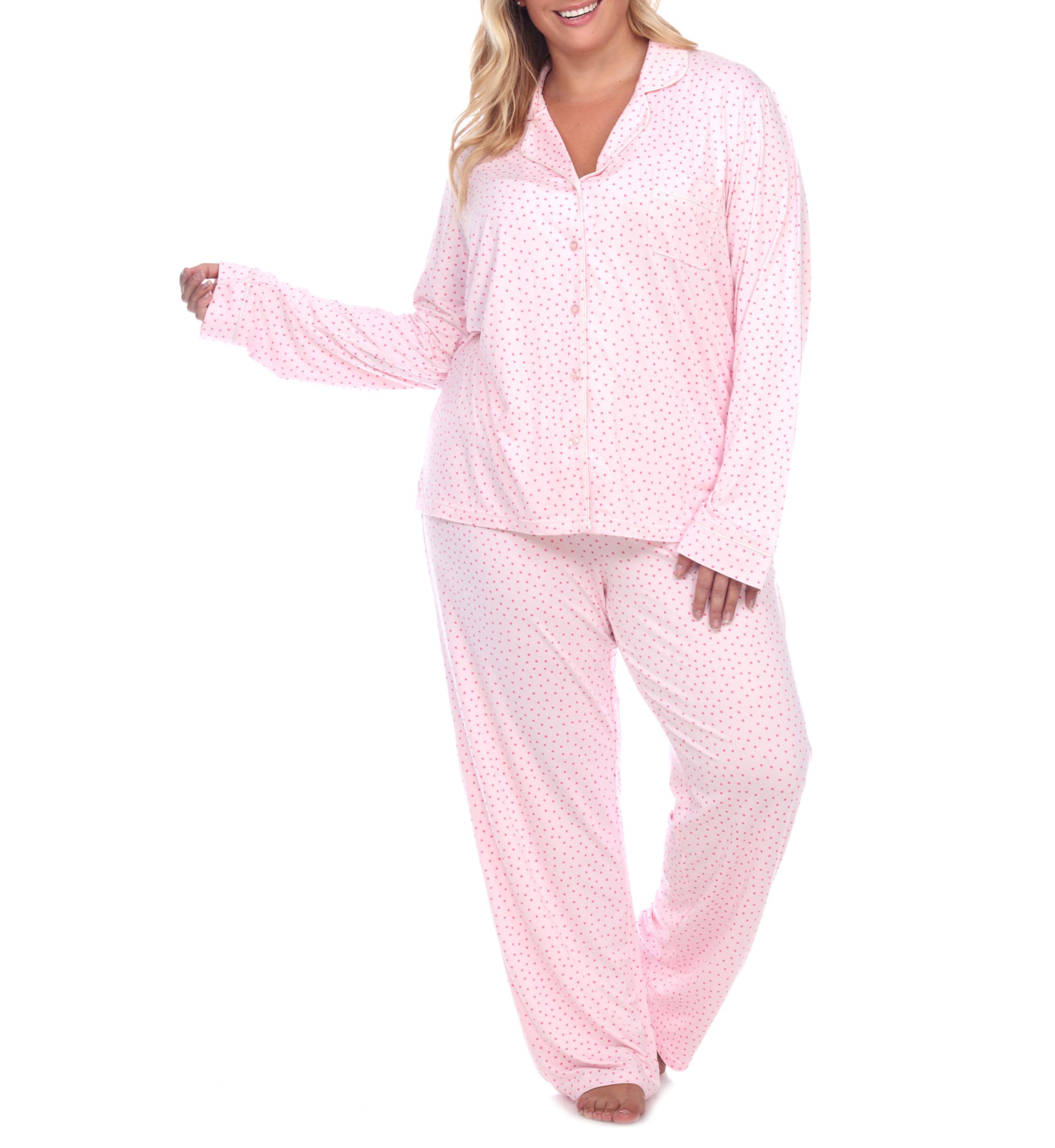 Plus Size Long Sleeve Pajama Set