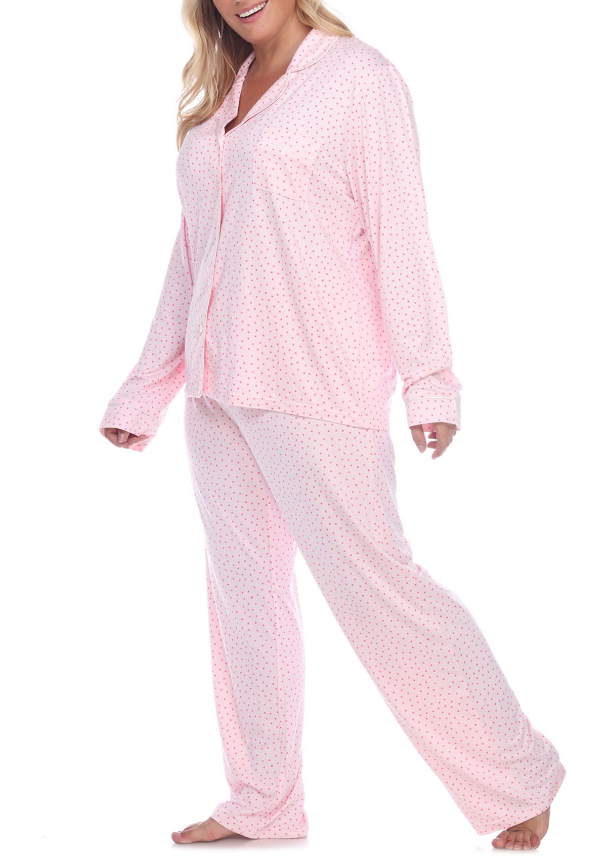 Plus Size Long Sleeve Pajama Set