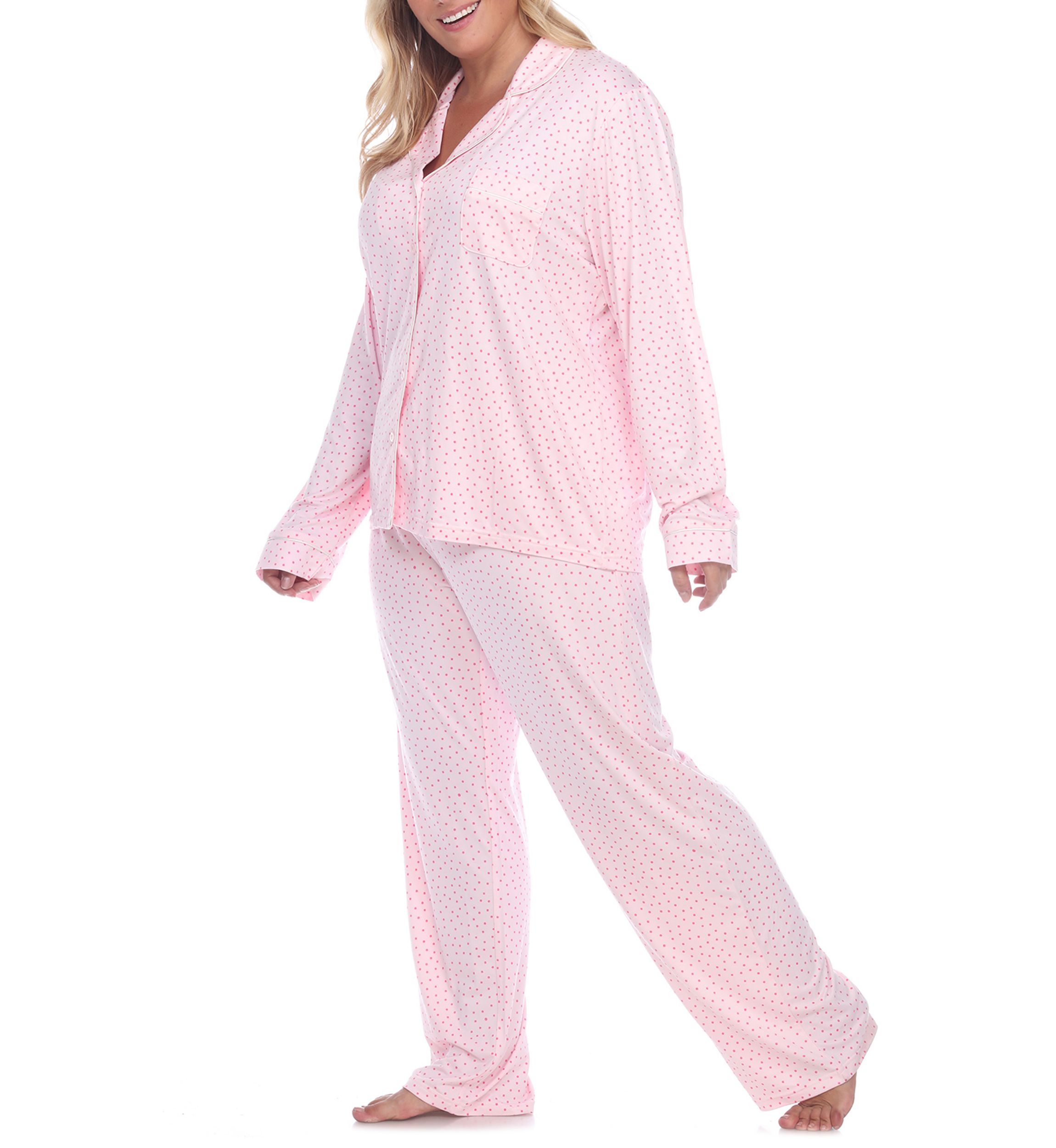 Plus Size Long Sleeve Pajama Set