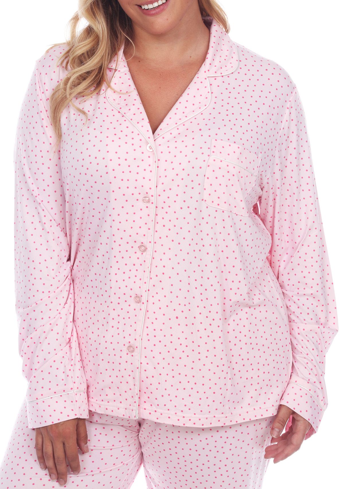 Plus Size Long Sleeve Pajama Set