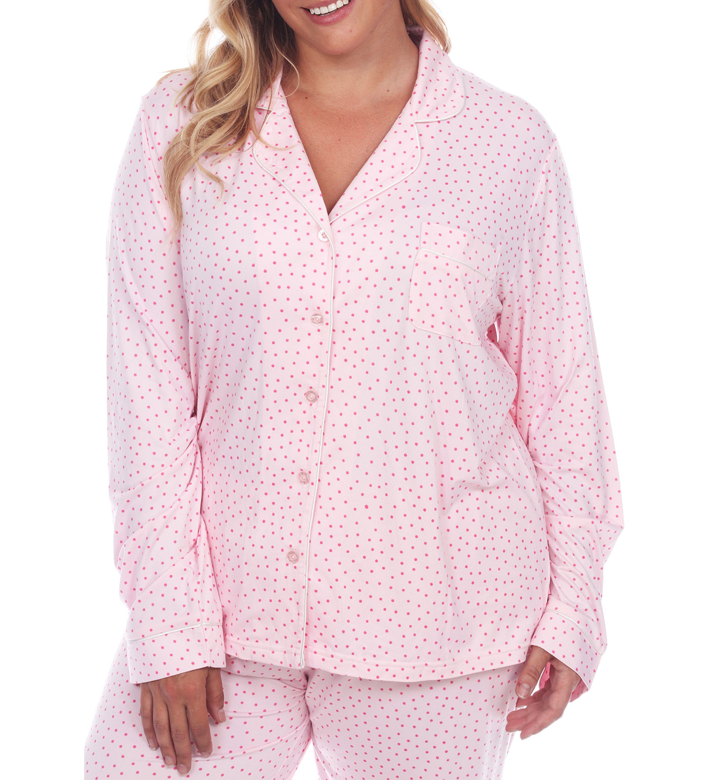 Plus Size Long Sleeve Pajama Set