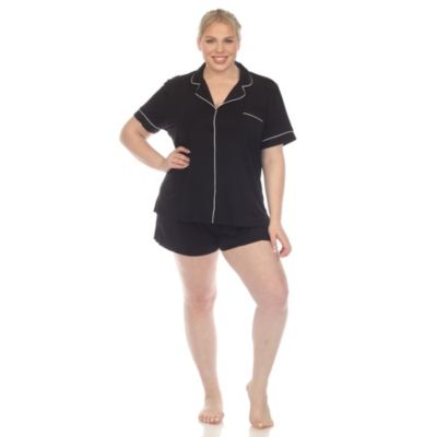 Plus Short Sleeve Bamboo Pajama Set