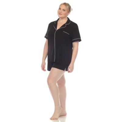 Plus Short Sleeve Bamboo Pajama Set